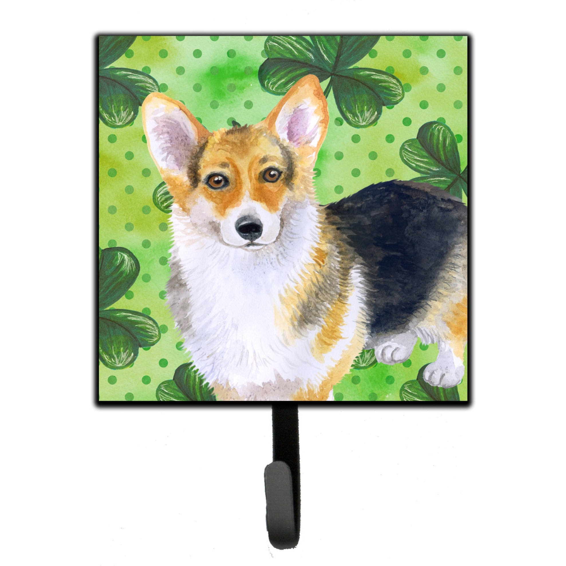 &quotCaroline's Treasures Pembroke Corgi St Patrick's Wall Hook, Small, Multicolor"