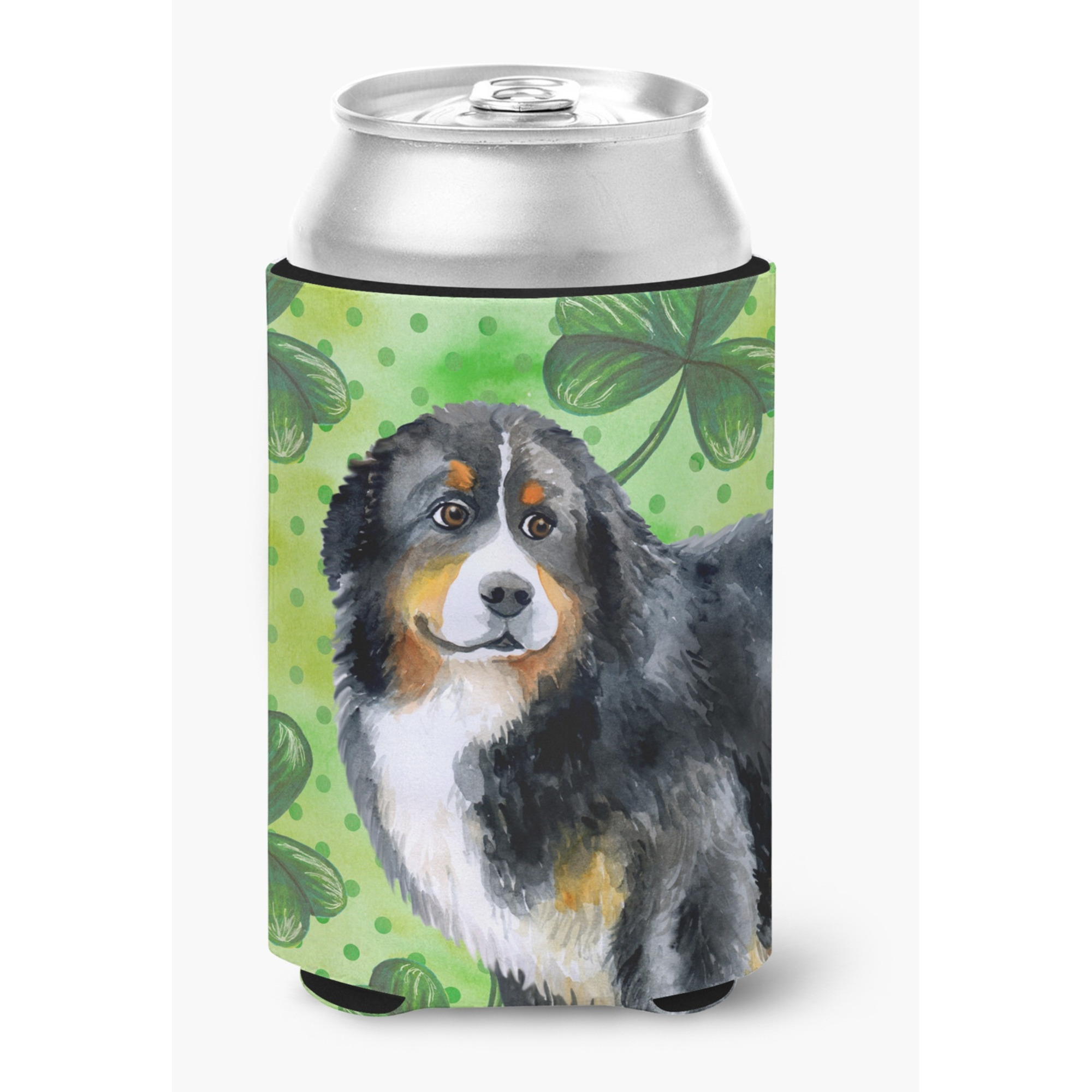 &quotCaroline's Treasures Bernese Mountain Dog St Patrick's Decorative Can Hugger, Multicolor"