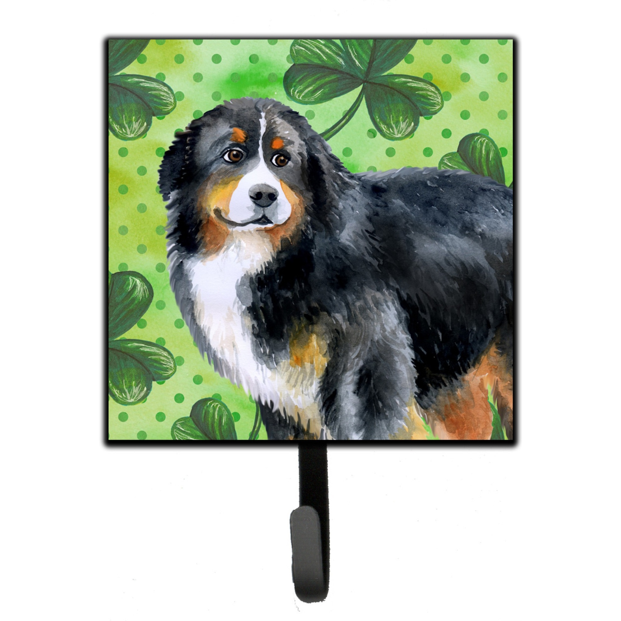 &quotCaroline's Treasures Bernese Mountain Dog St Patrick's Wall Hook, Small, Multicolor"
