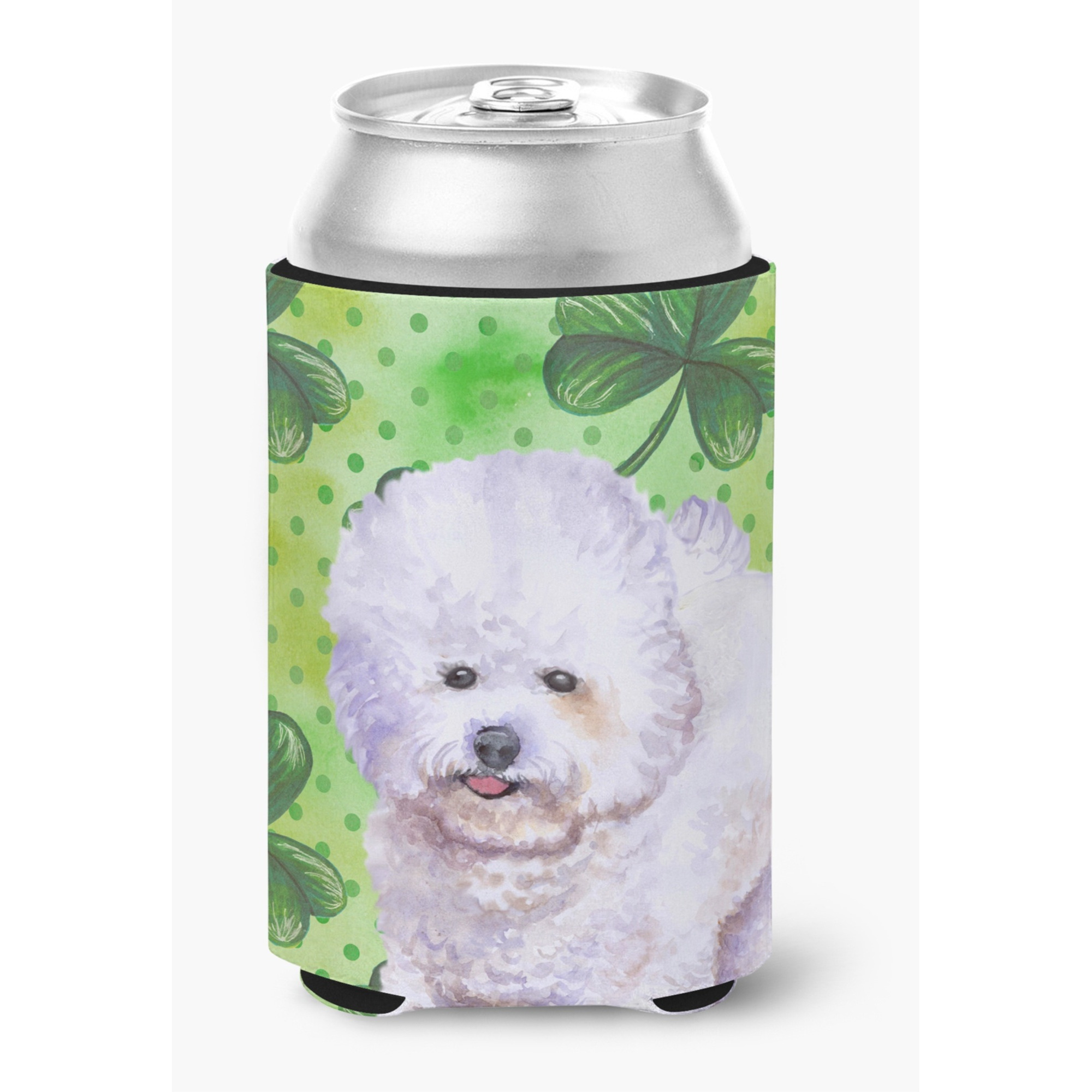 &quotCaroline's Treasures Bichon Frise St Patrick's Decorative Can Hugger, Multicolor"