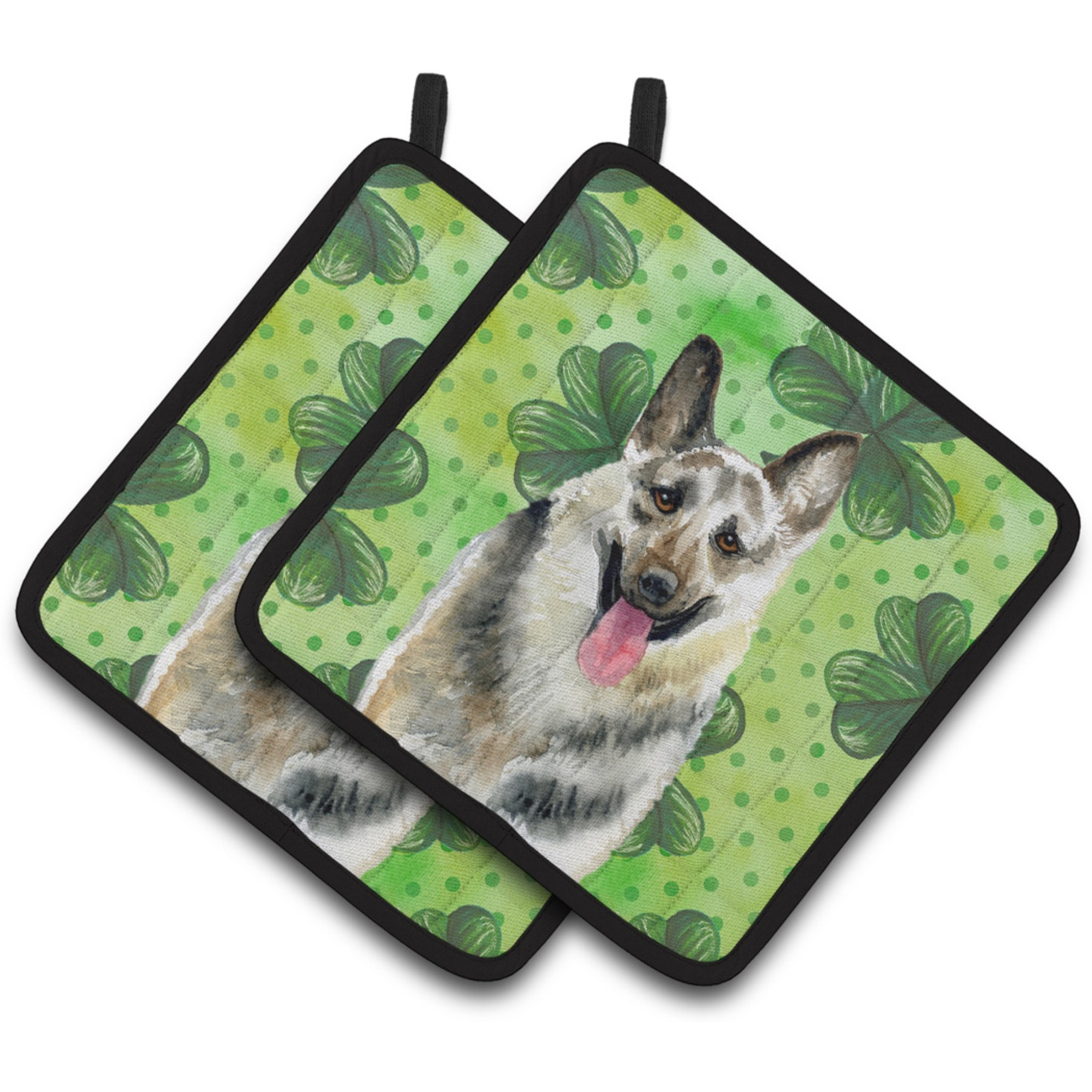 &quotCaroline's Treasures East-European Shepherd Decorated pot holder, 7.5H x 7.5W, St Patrick's Day"