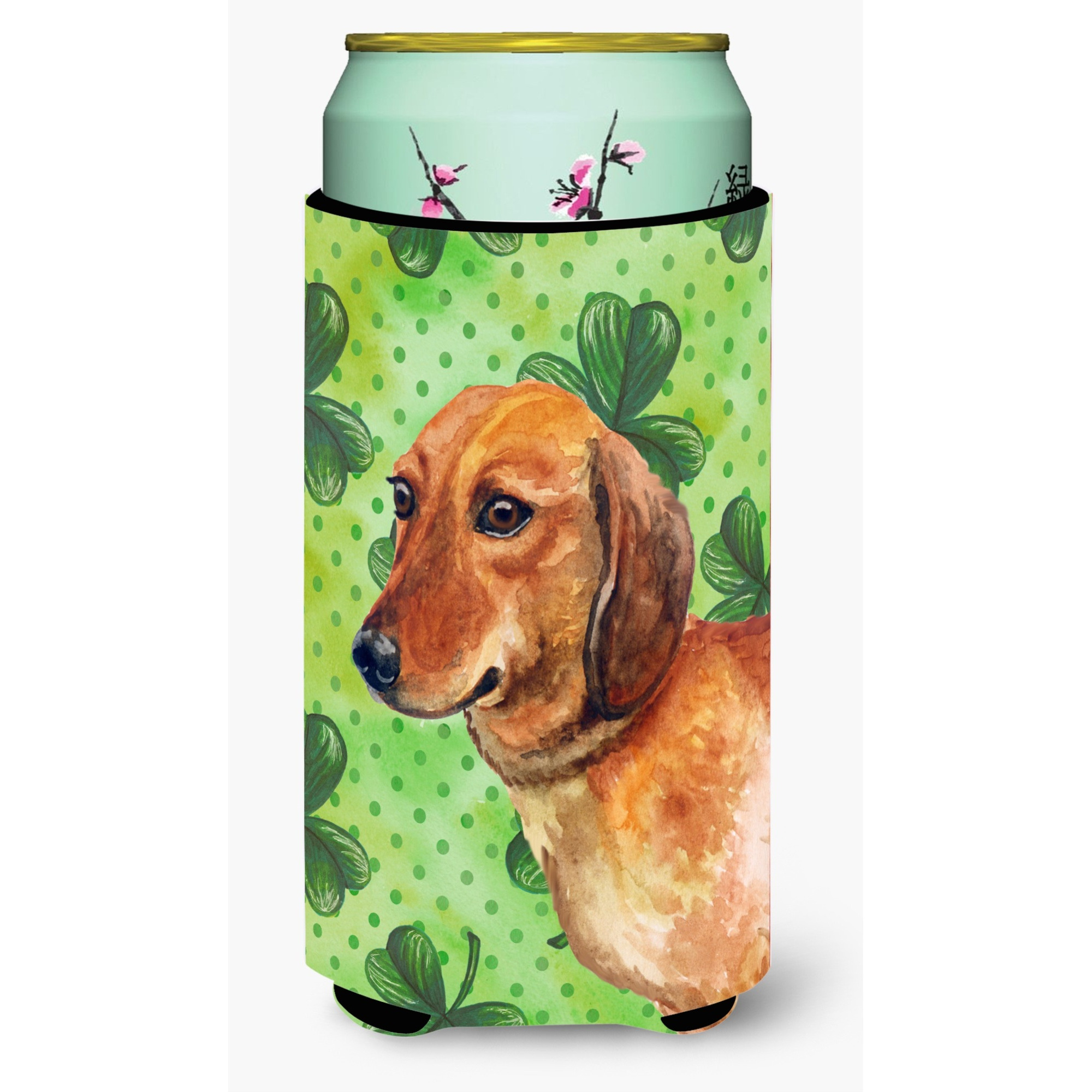 &quotCaroline's Treasures Dachshund St Patrick's Decorative Can Hugger, Tall Boy, Multicolor"