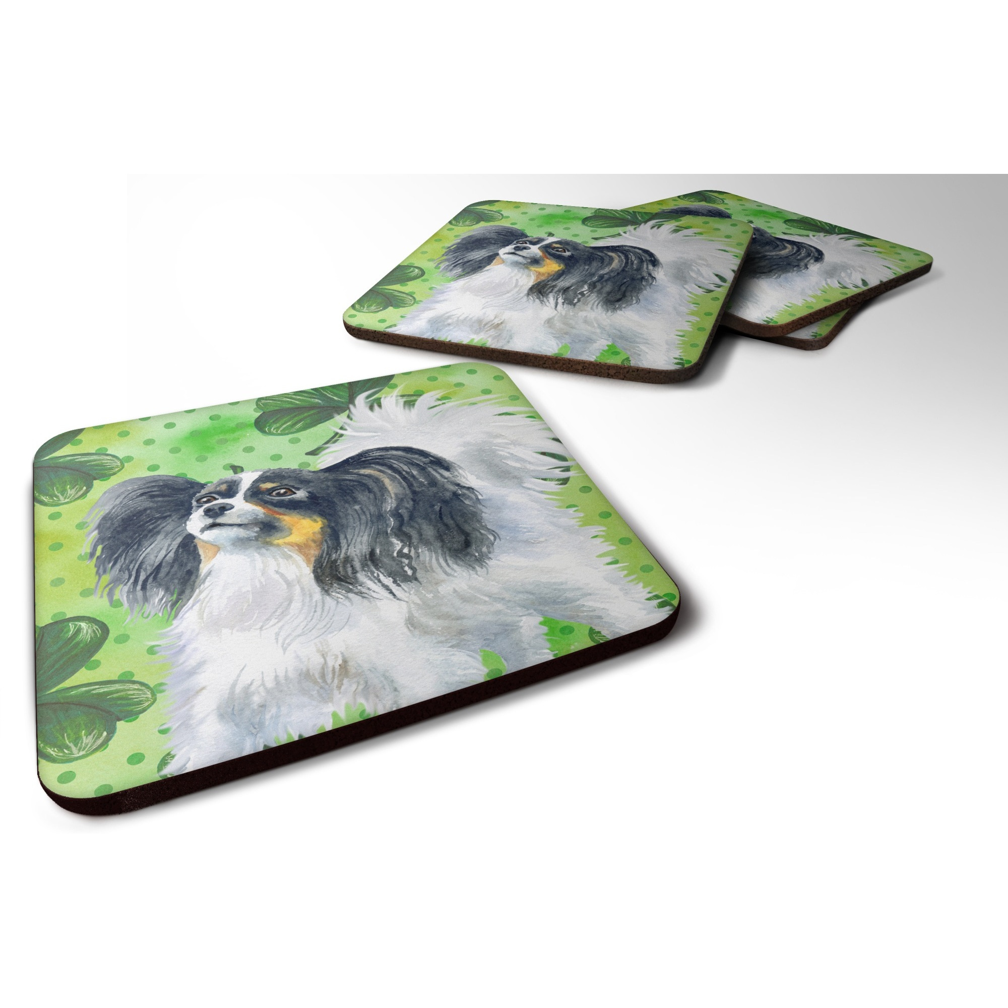 &quotCaroline's Treasures Papillon St Patrick's Decorative coasters, Multicolor"