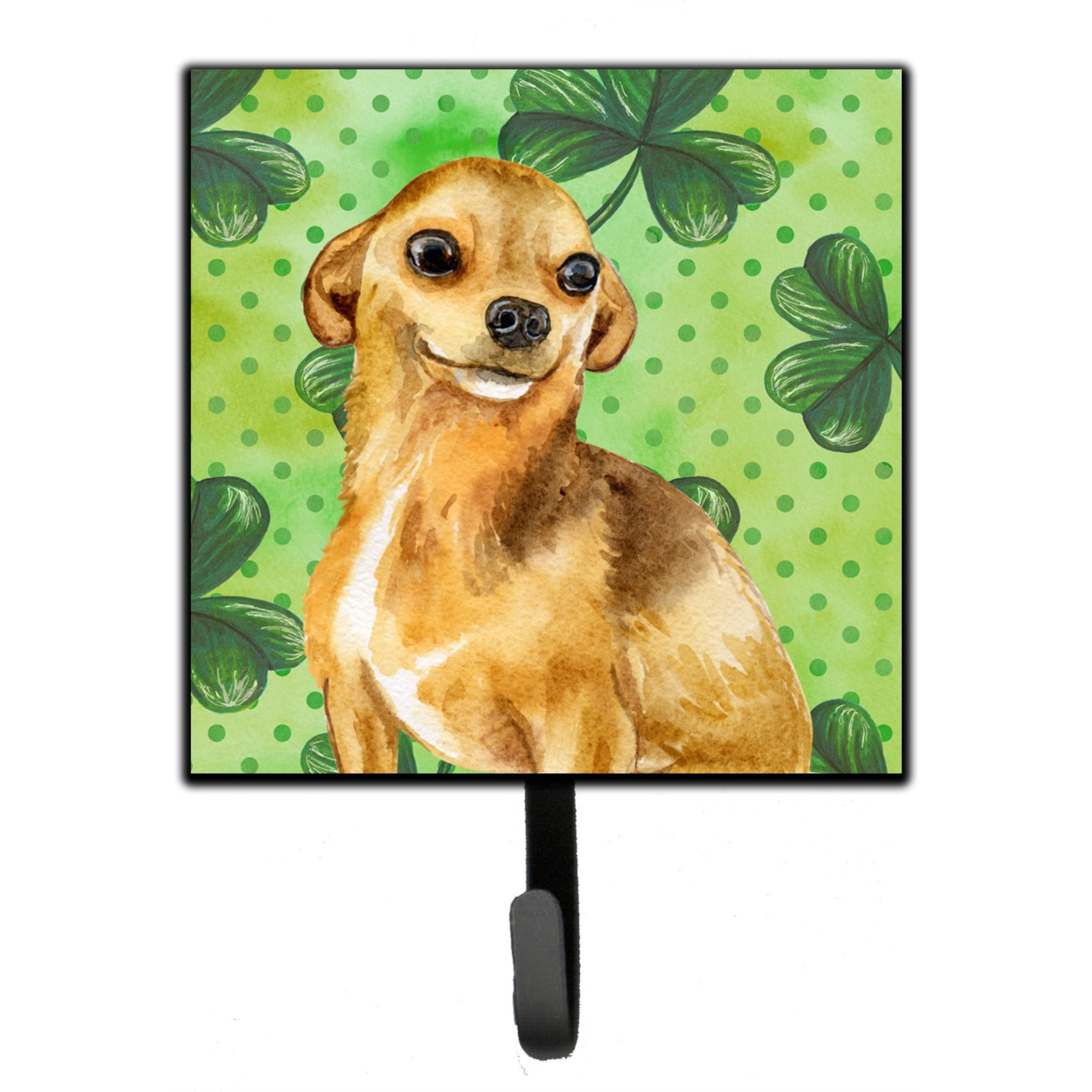 &quotCaroline's Treasures Chihuahua St Patrick's Wall Hook, Small, Multicolor"
