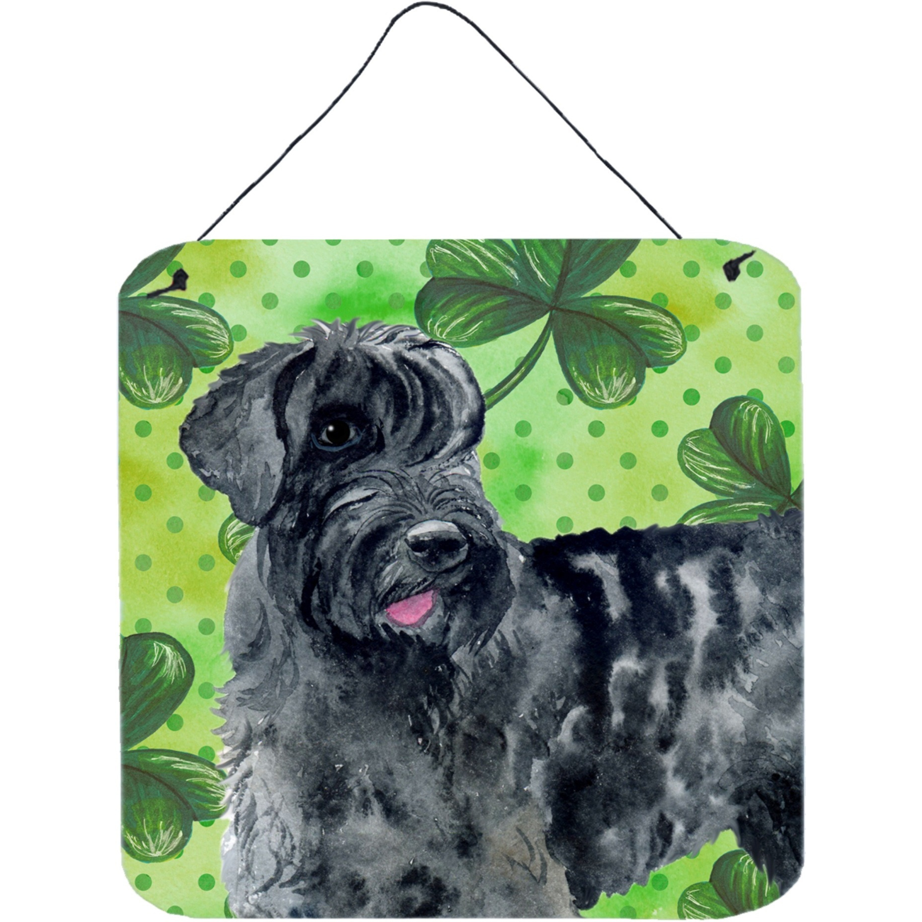 &quotCaroline's Treasures Giant Schnauzer Metal Print, 6h x 6w, St Patrick's Day"