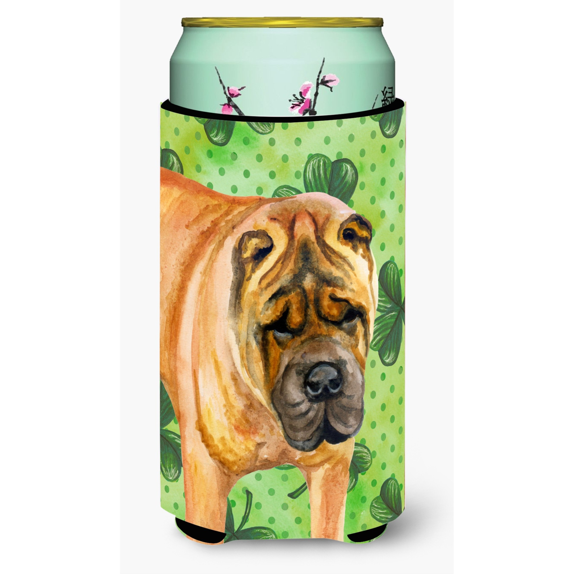 &quotCaroline's Treasures Shar Pei St Patrick's Decorative Can Hugger, Tall Boy, Multicolor"