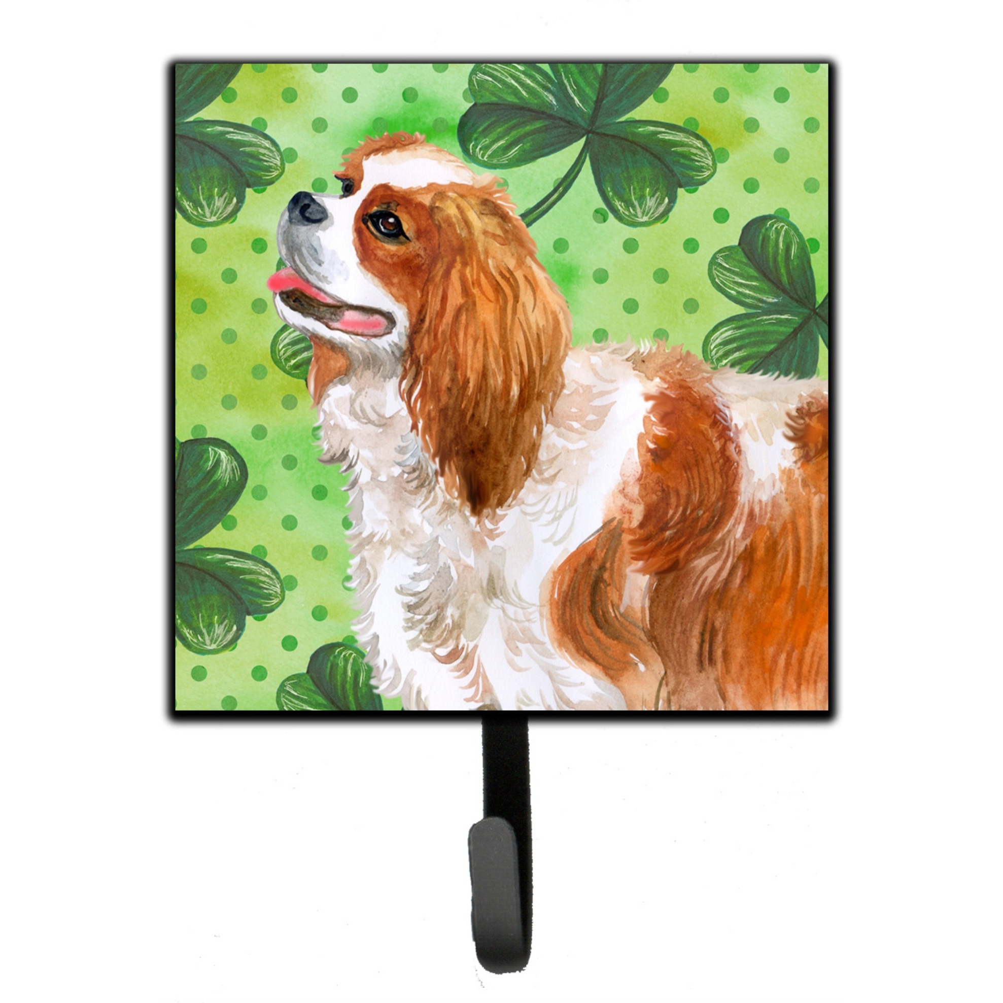 &quotCaroline's Treasures Cavalier Spaniel St Patrick's Wall Hook, Small, Multicolor"