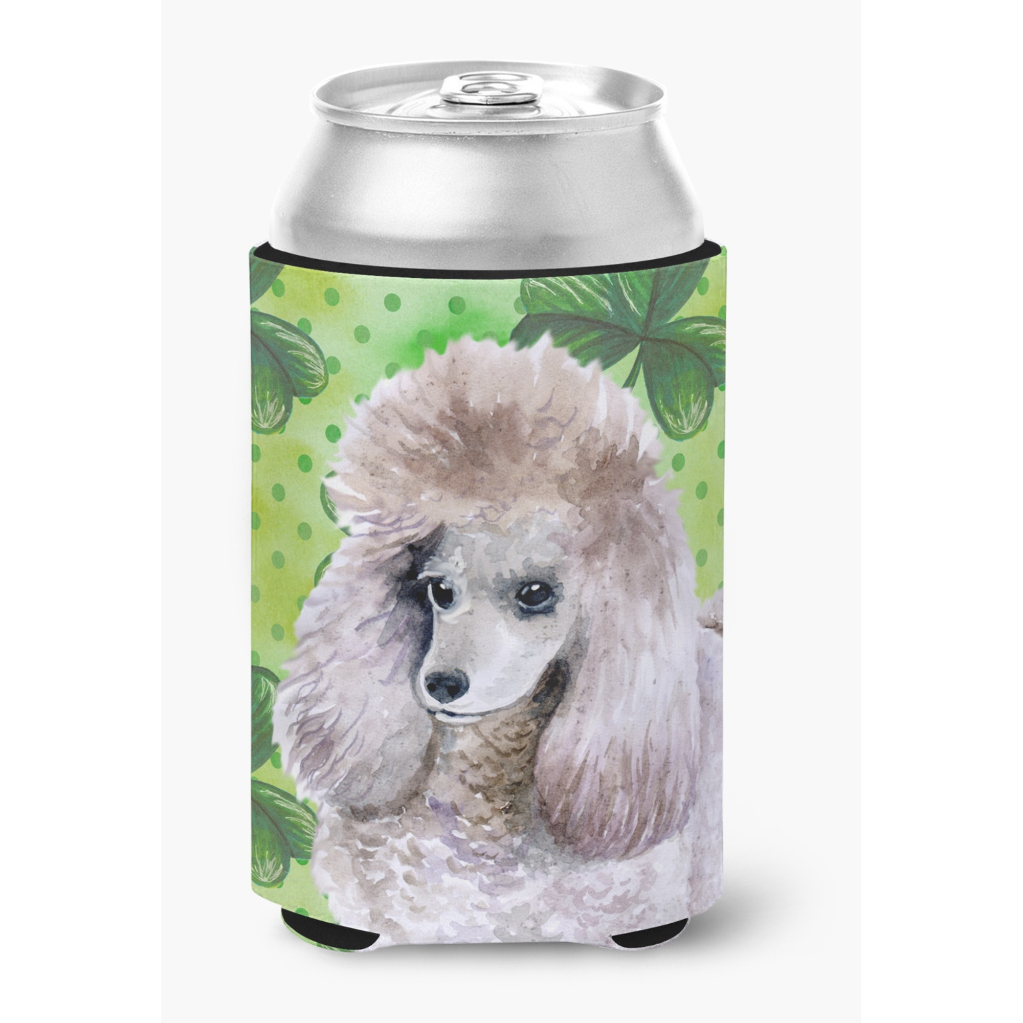 &quotCaroline's Treasures Poodle St Patrick's Decorative Can Hugger, Multicolor"