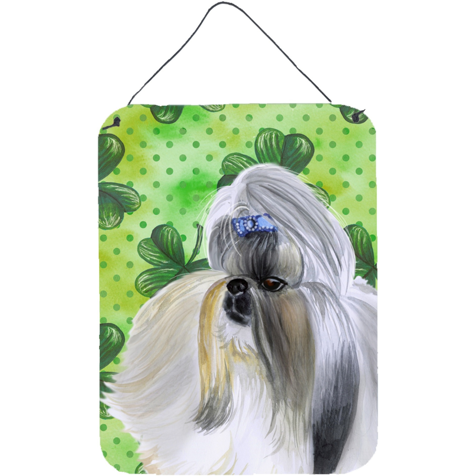 &quotCaroline's Treasures Shih Tzu St Patrick's Metal Print, 16"" x 12"", Multicolor"