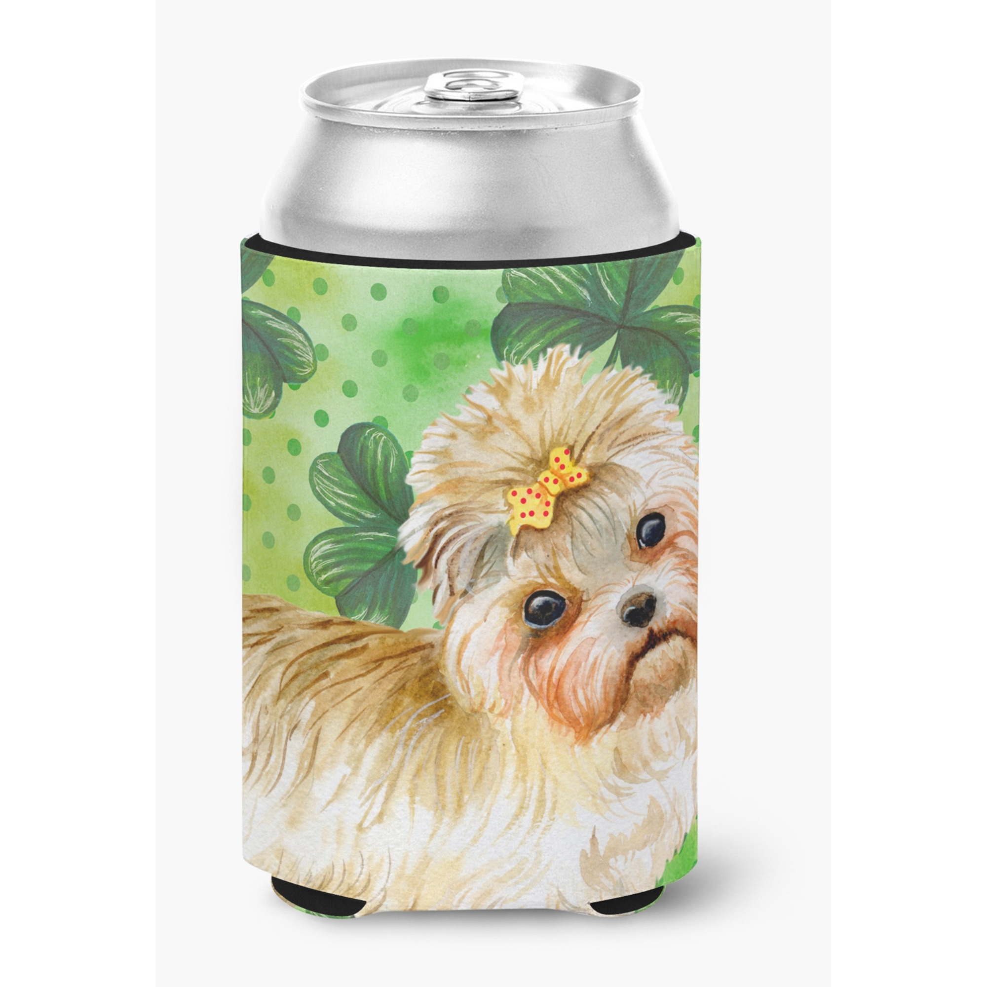 &quotCaroline's Treasures Morkie St Patrick's Decorative Can Hugger, Multicolor"
