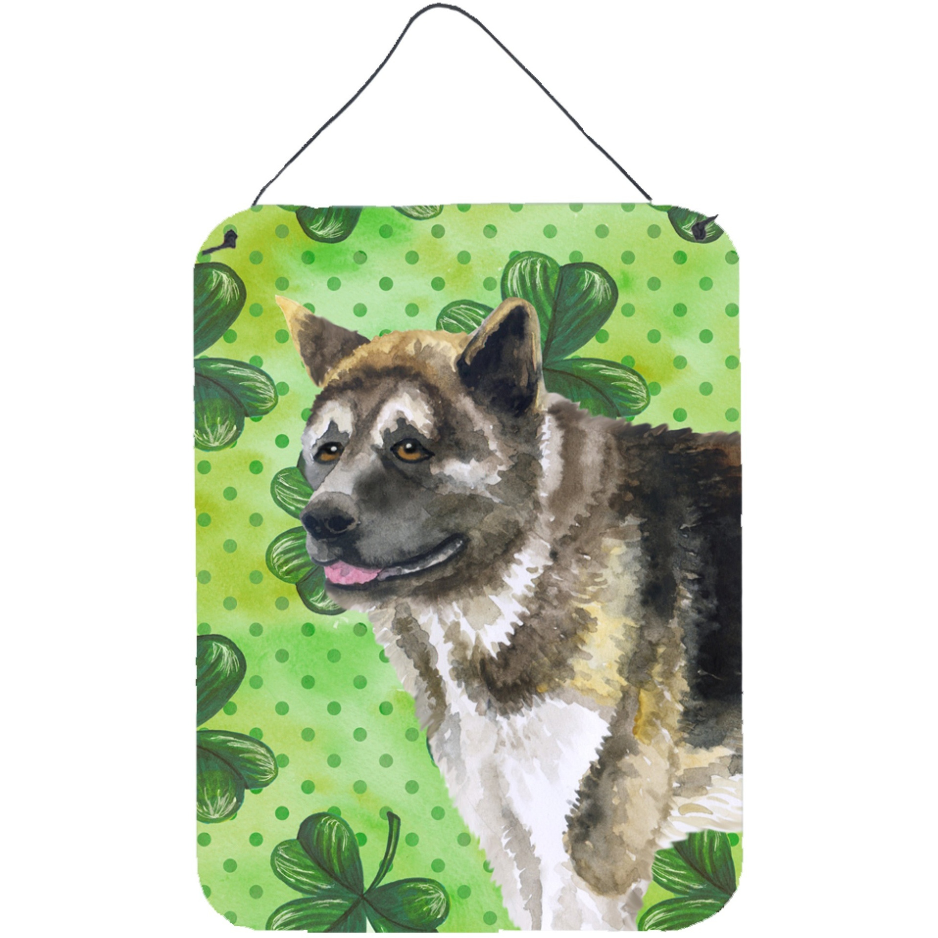 &quotCaroline's Treasures American Akita St Patrick's Metal Print, 16"" x 12"", Multicolor"