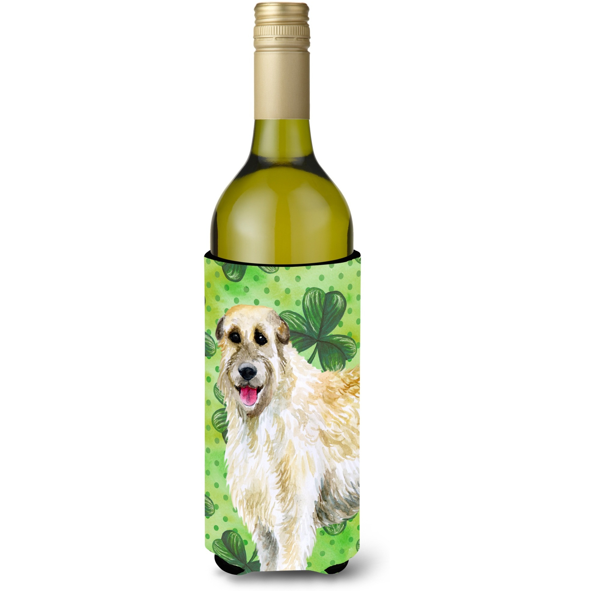 &quotCaroline's Treasures Irish Wolfhound St Patrick's Decorative Bottle Hugger, 750ml, Multicolor"