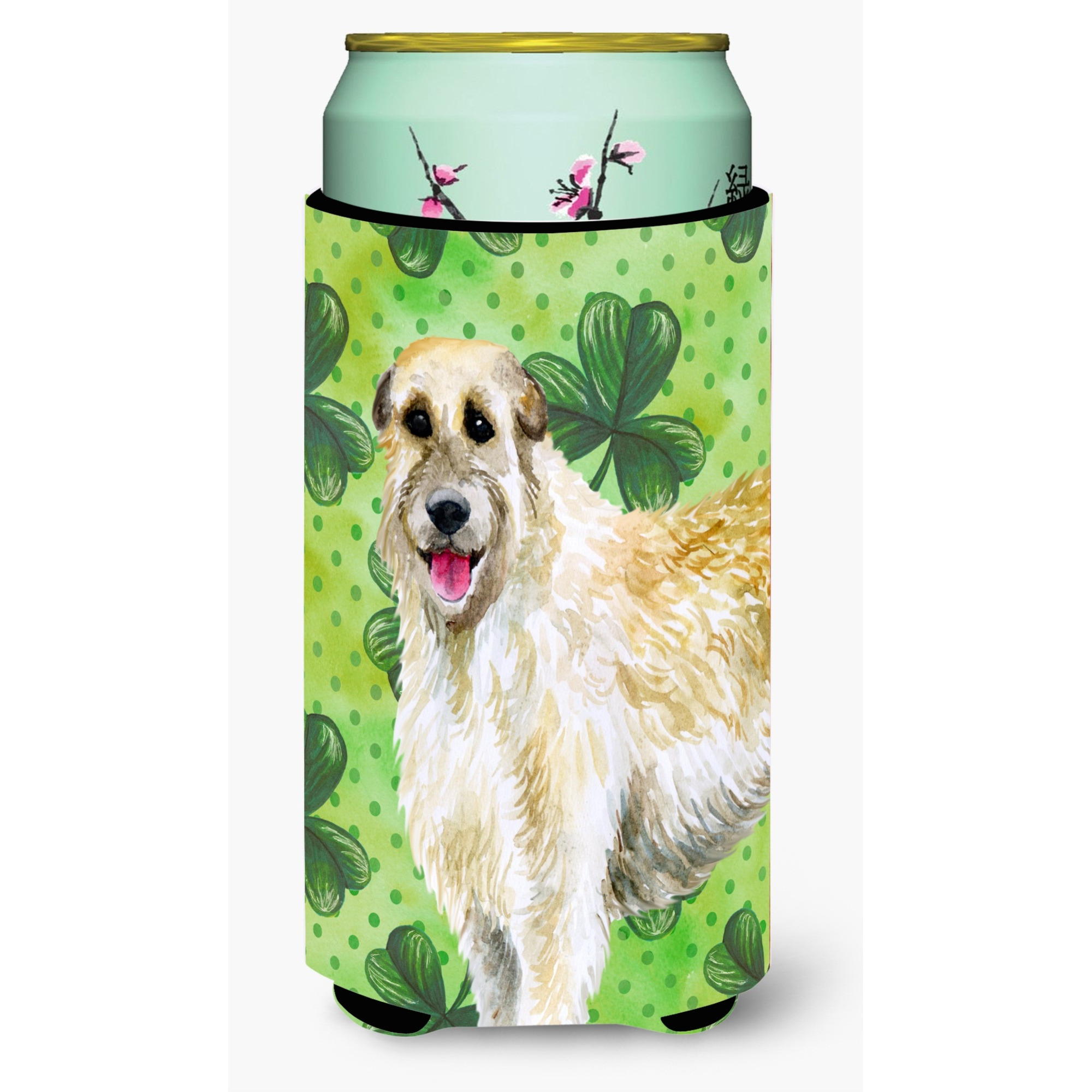 &quotCaroline's Treasures Irish Wolfhound St Patrick's Decorative Can Hugger, Tall Boy, Multicolor"