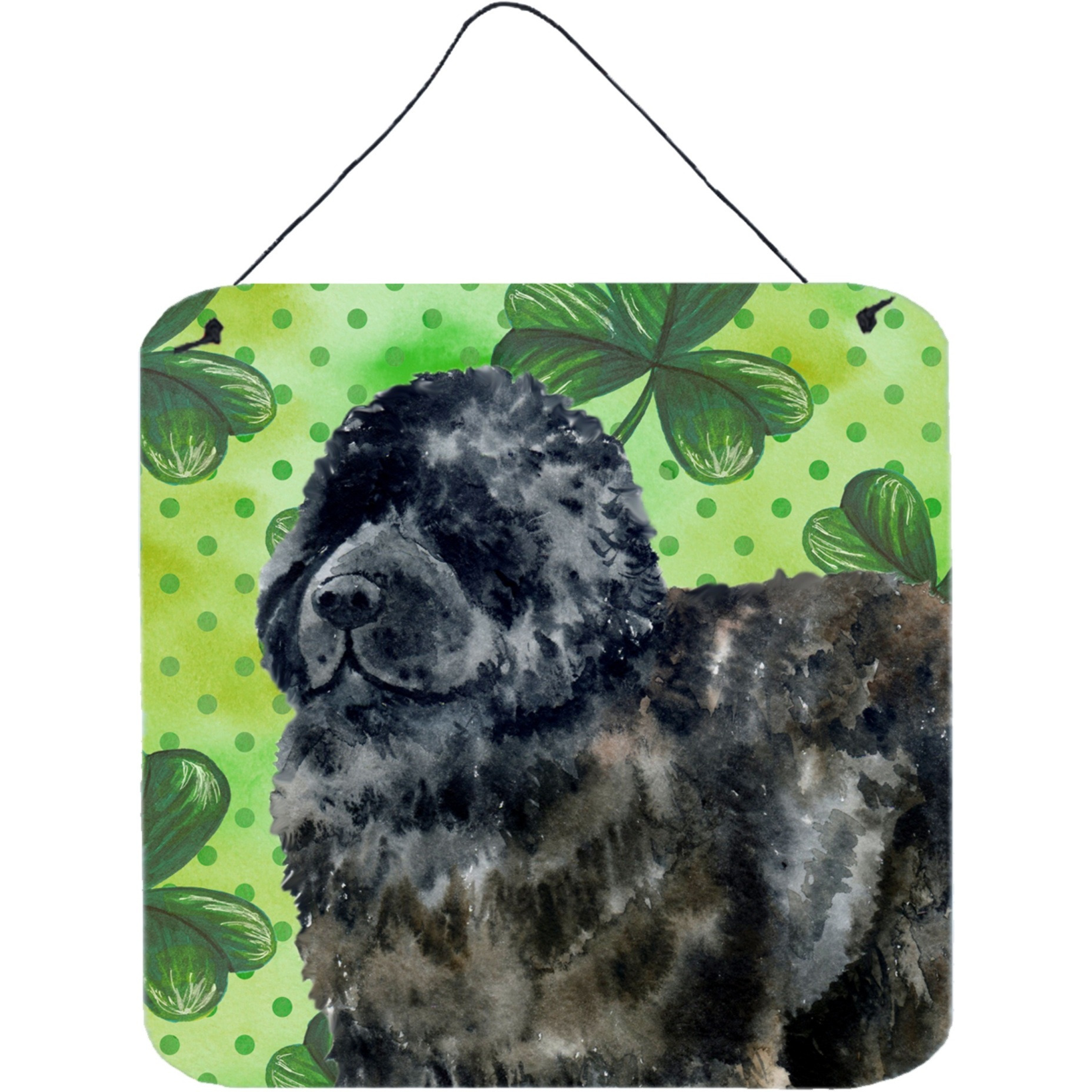 &quotCaroline's Treasures Newfoundland Metal Print, 6h x 6w, St Patrick's Day"