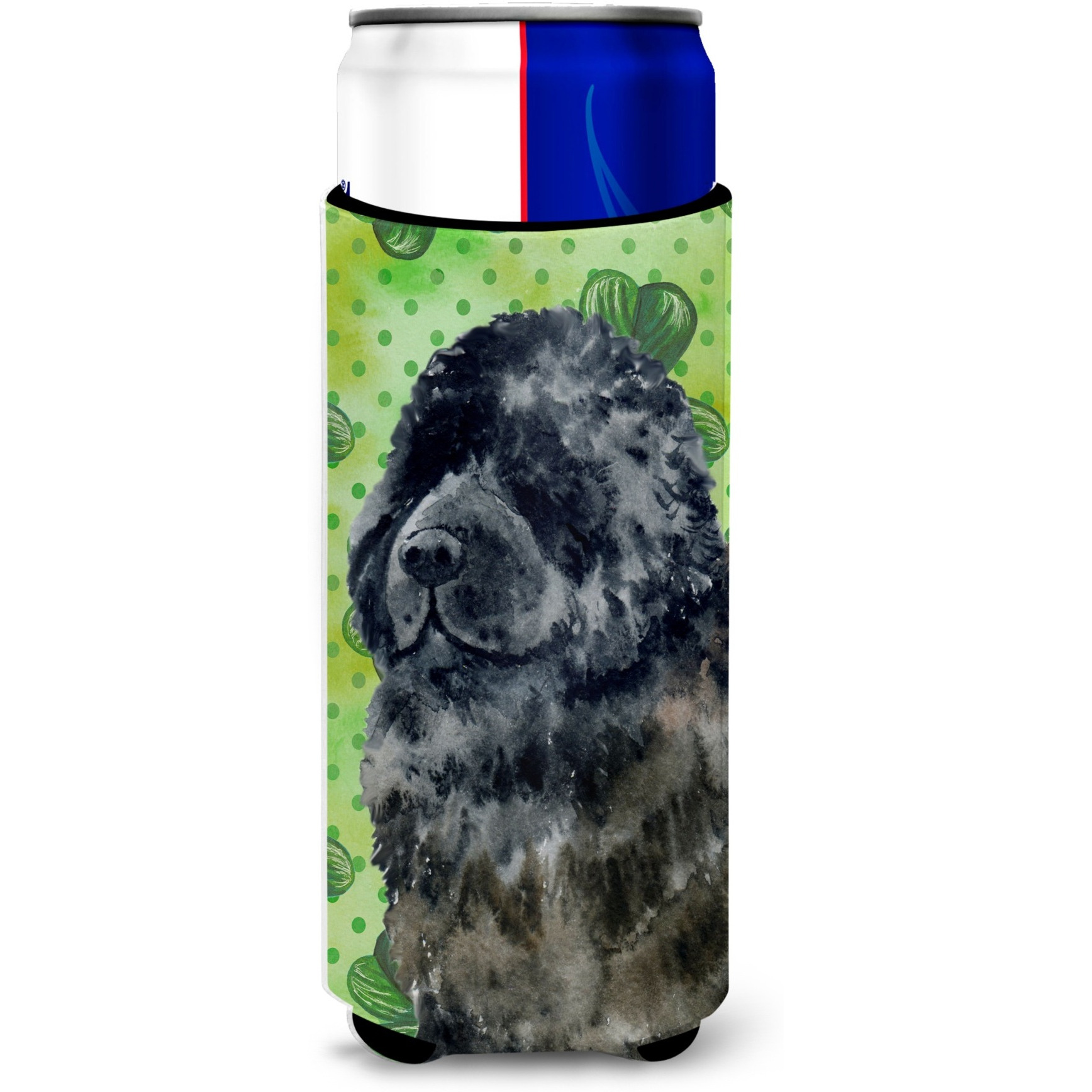 &quotCaroline's Treasures Newfoundland St Patrick's Decorative Can Hugger, Slim, Multicolor"