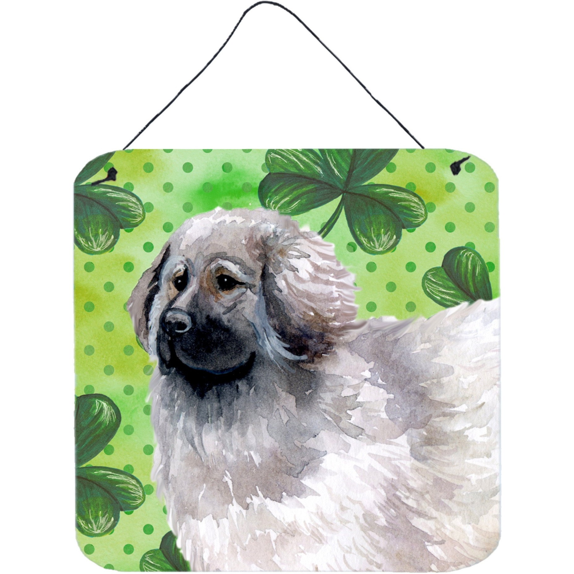 &quotCaroline's Treasures Moscow Watchdog Metal Print, 6h x 6w, St Patrick's Day"