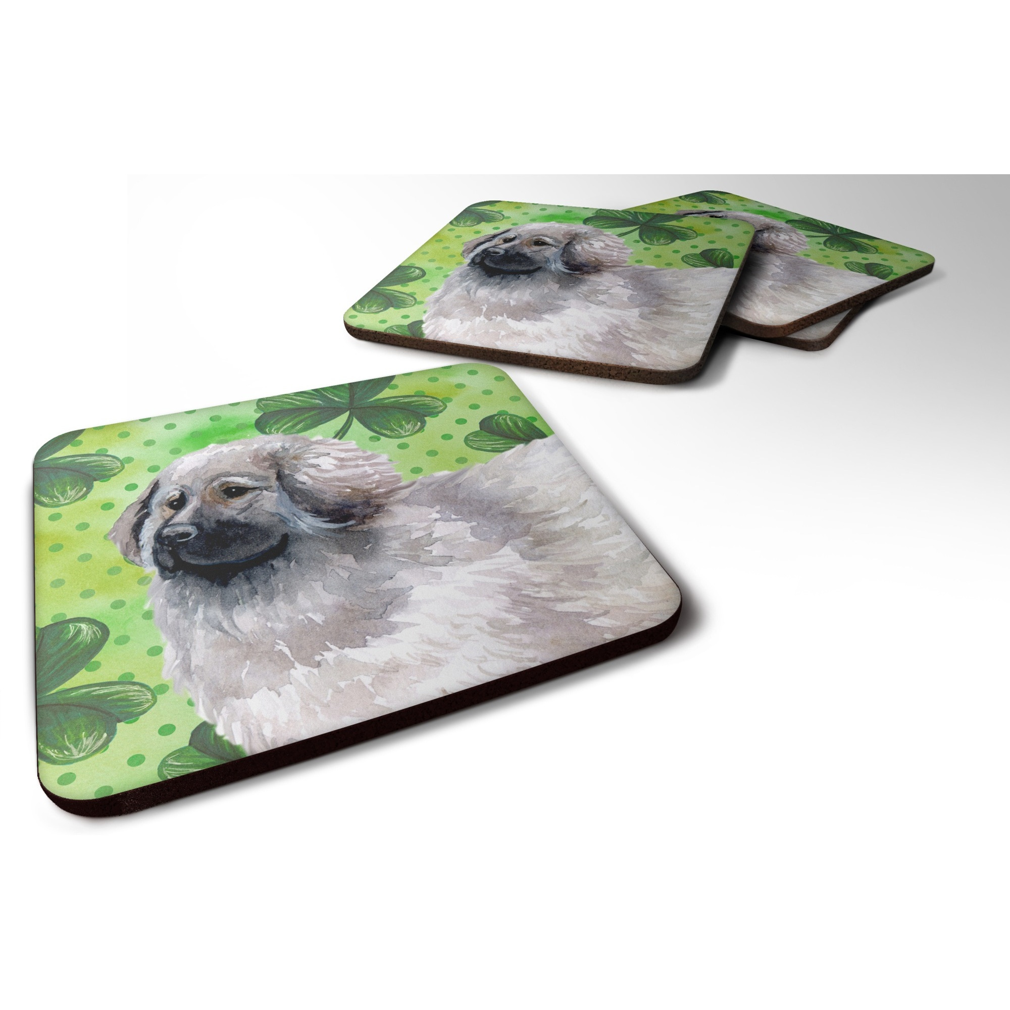 &quotCaroline's Treasures Moscow Watchdog St Patrick's Decorative coasters, Multicolor"