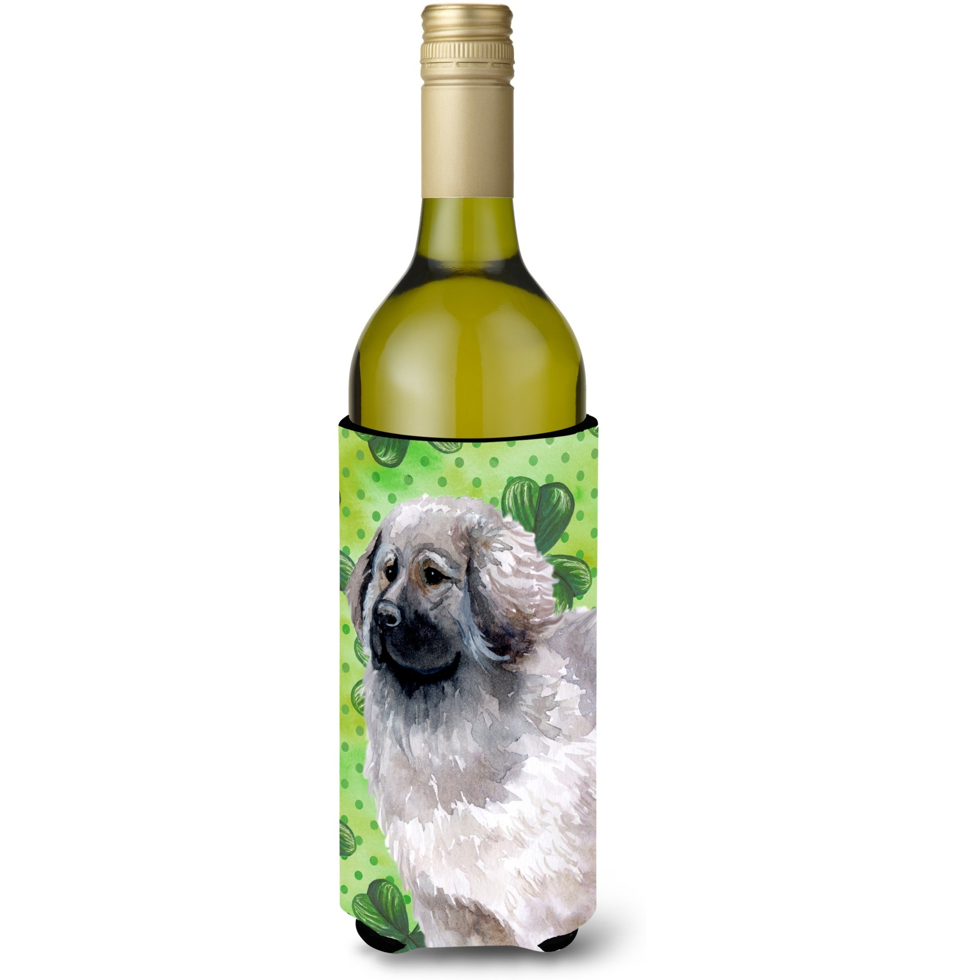 &quotCaroline's Treasures Moscow Watchdog St Patrick's Decorative Bottle Hugger, 750ml, Multicolor"