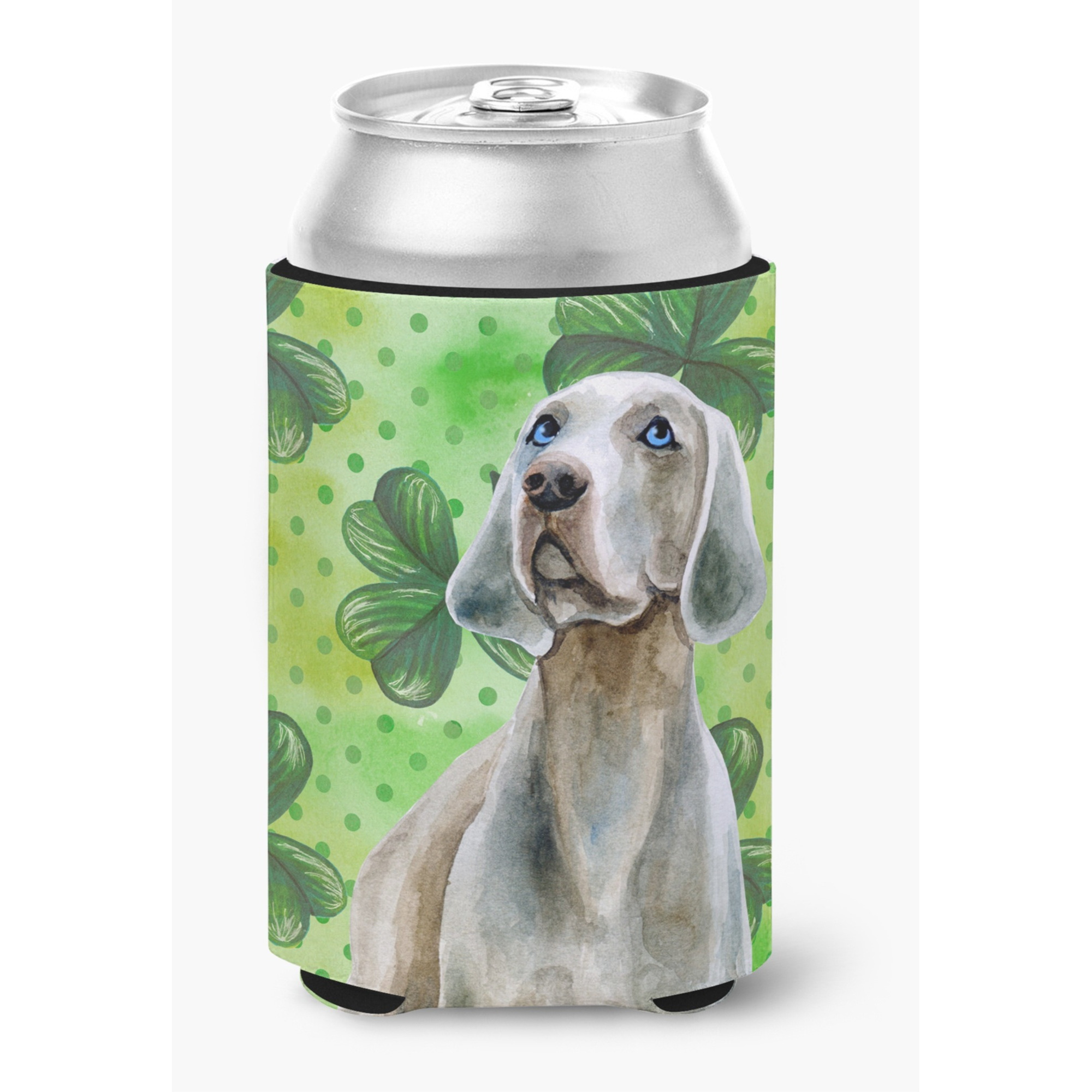 &quotCaroline's Treasures Weimaraner St Patrick's Decorative Can Hugger, Multicolor"