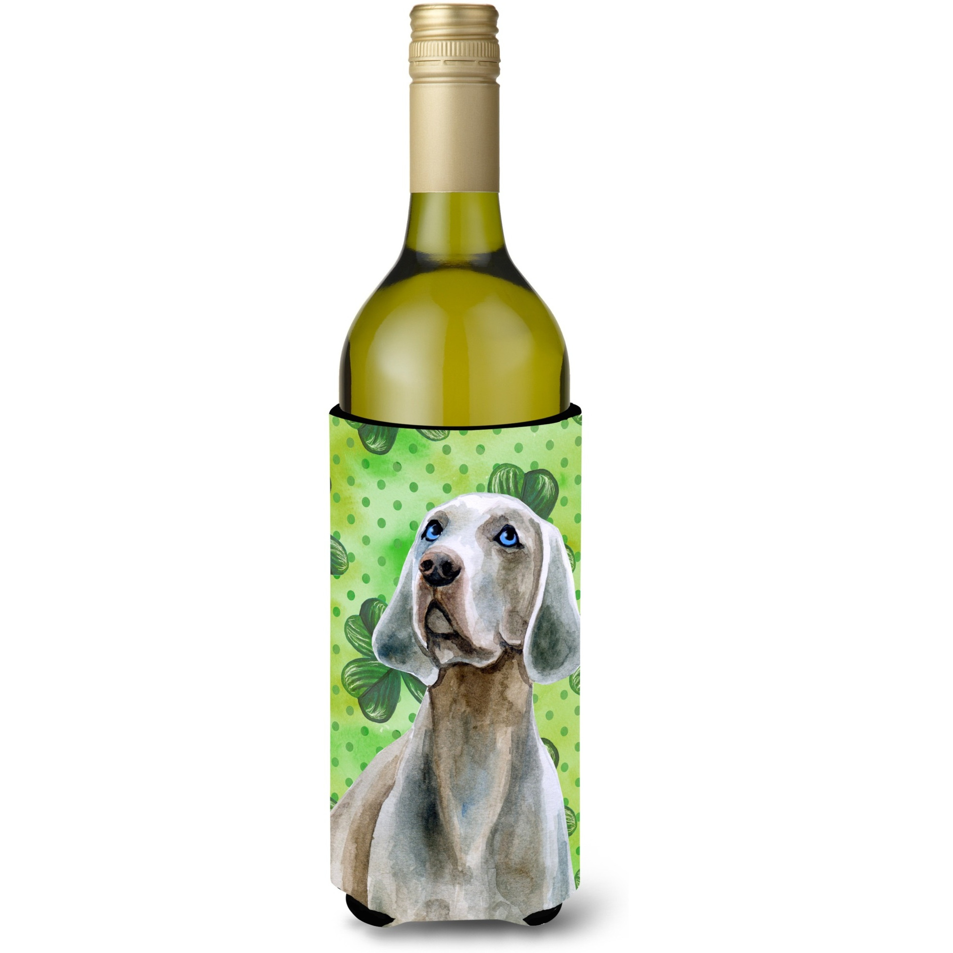 &quotCaroline's Treasures Weimaraner St Patrick's Decorative Bottle Hugger, 750ml, Multicolor"