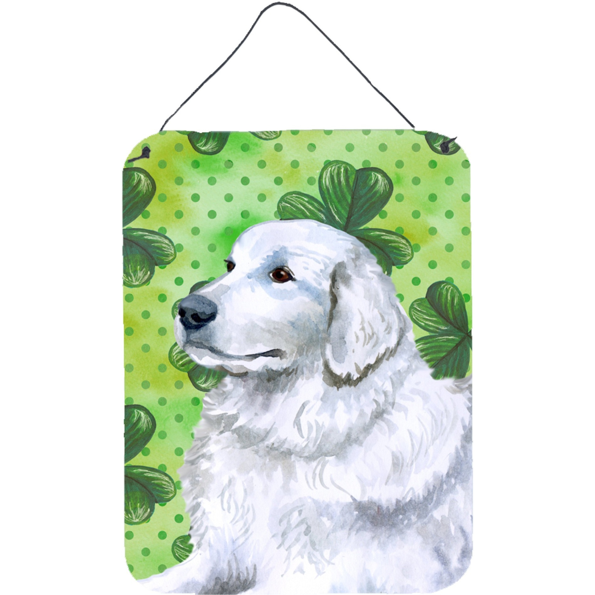 &quotCaroline's Treasures Maremma Sheepdog St Patrick's Metal Print, 16"" x 12"", Multicolor"