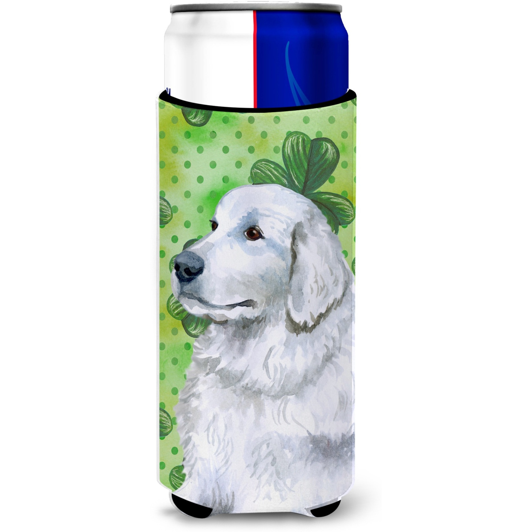 &quotCaroline's Treasures Maremma Sheepdog St Patrick's Decorative Can Hugger, Slim, Multicolor"