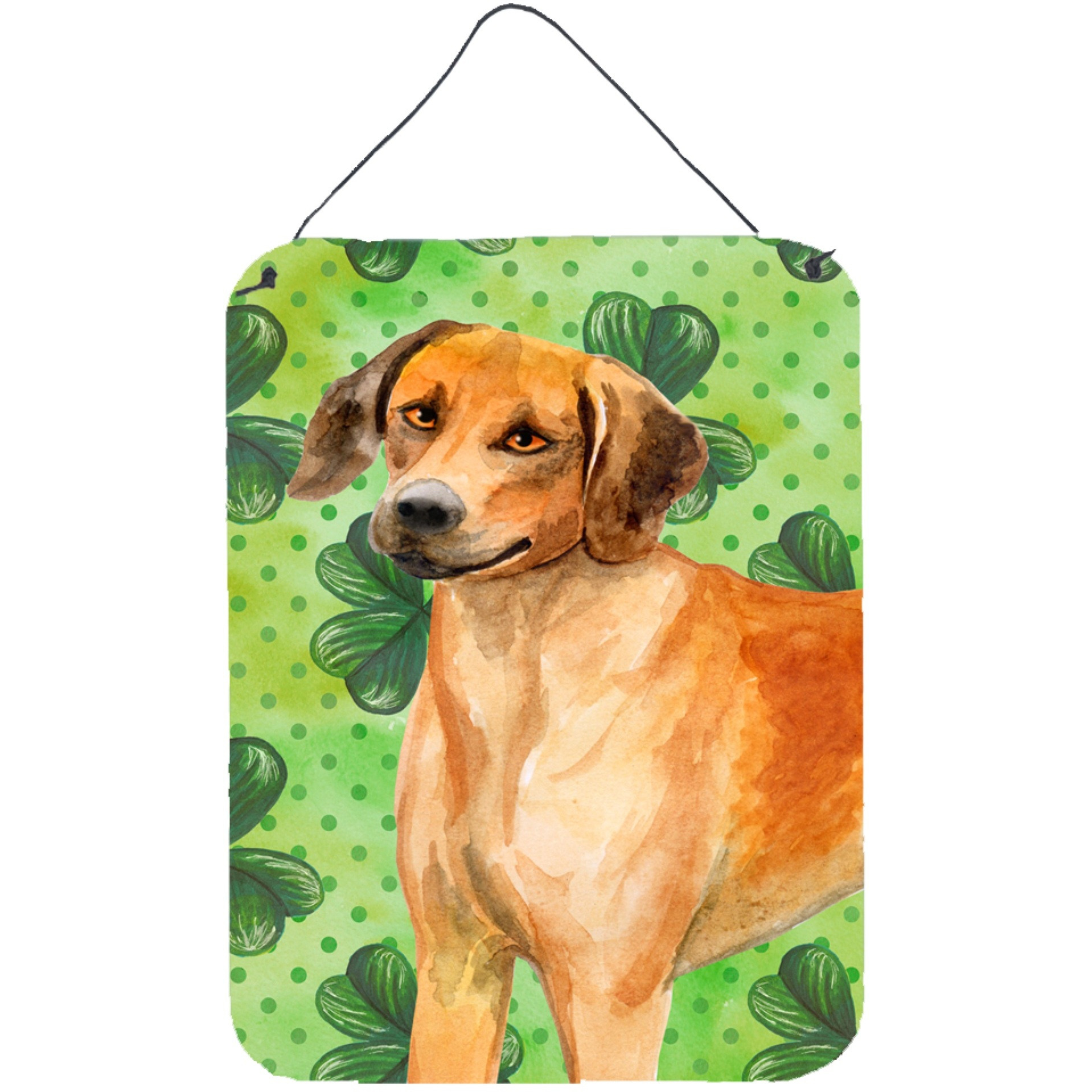 &quotCaroline's Treasures Rhodesian Ridgeback St Patrick's Metal Print, 16"" x 12"", Multicolor"