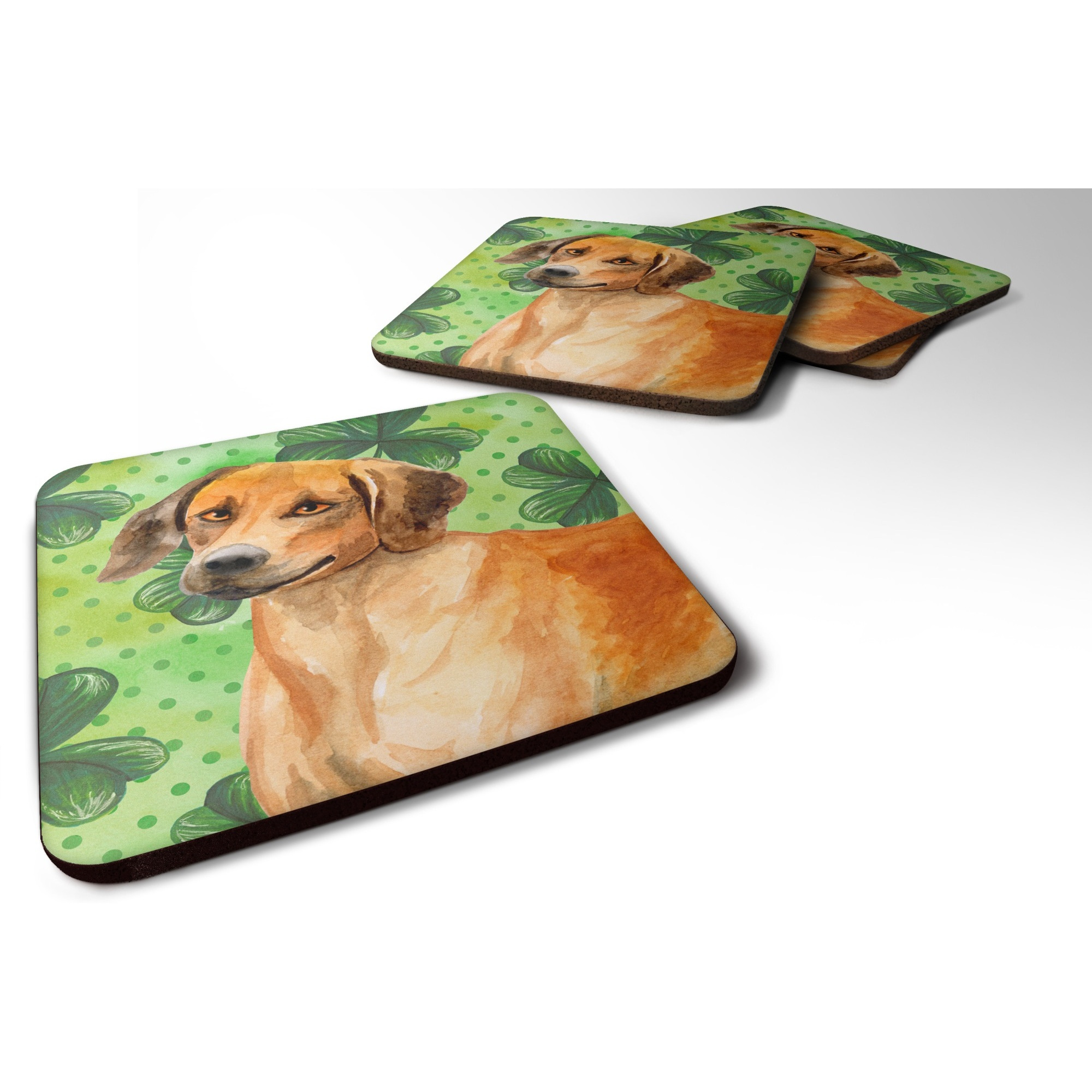 &quotCaroline's Treasures Rhodesian Ridgeback St Patrick's Decorative coasters, Multicolor"