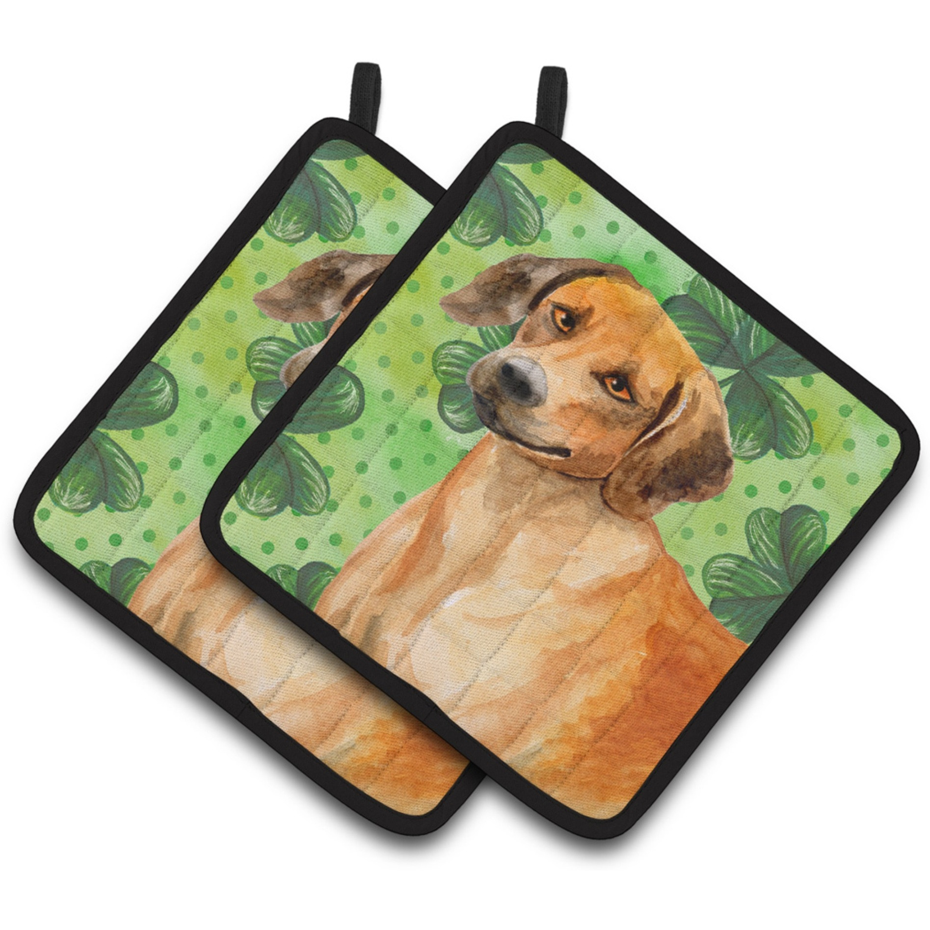 &quotCaroline's Treasures Rhodesian Ridgeback Decorated pot holder, 7.5H x 7.5W, St Patrick's Day"