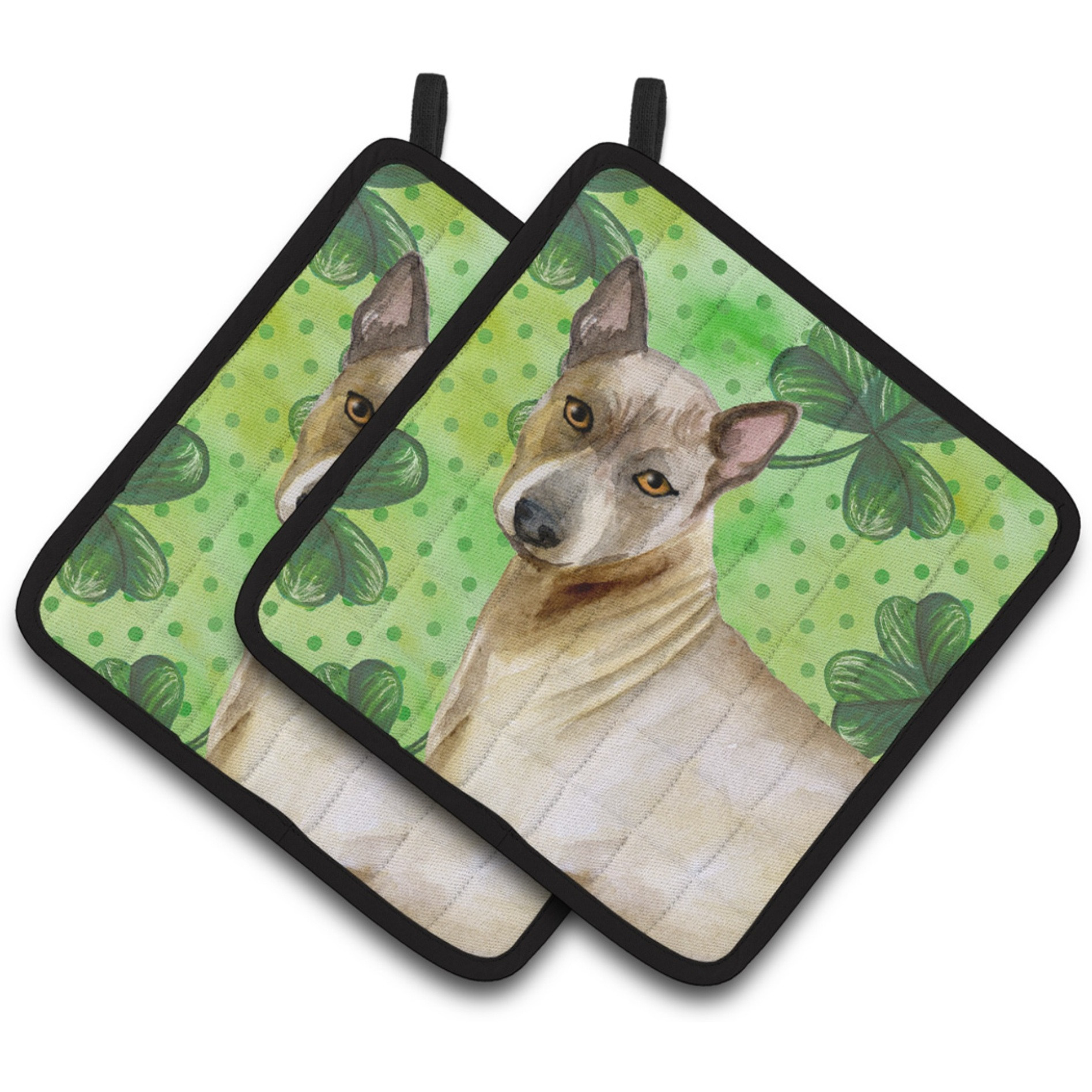 &quotCaroline's Treasures Thai Ridgeback Decorated pot holder, 7.5H x 7.5W, St Patrick's Day"