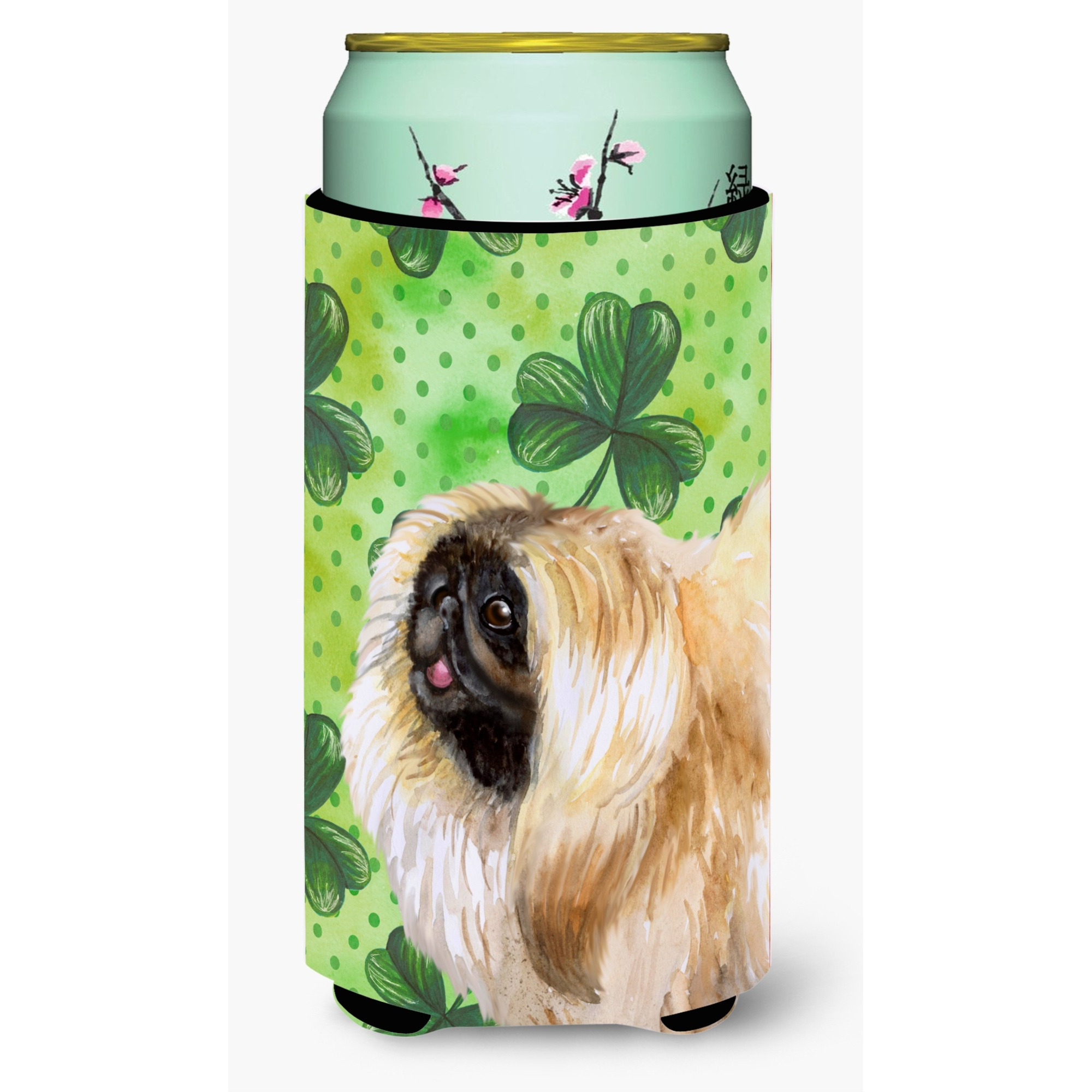 &quotCaroline's Treasures Pekingese St Patrick's Decorative Can Hugger, Tall Boy, Multicolor"
