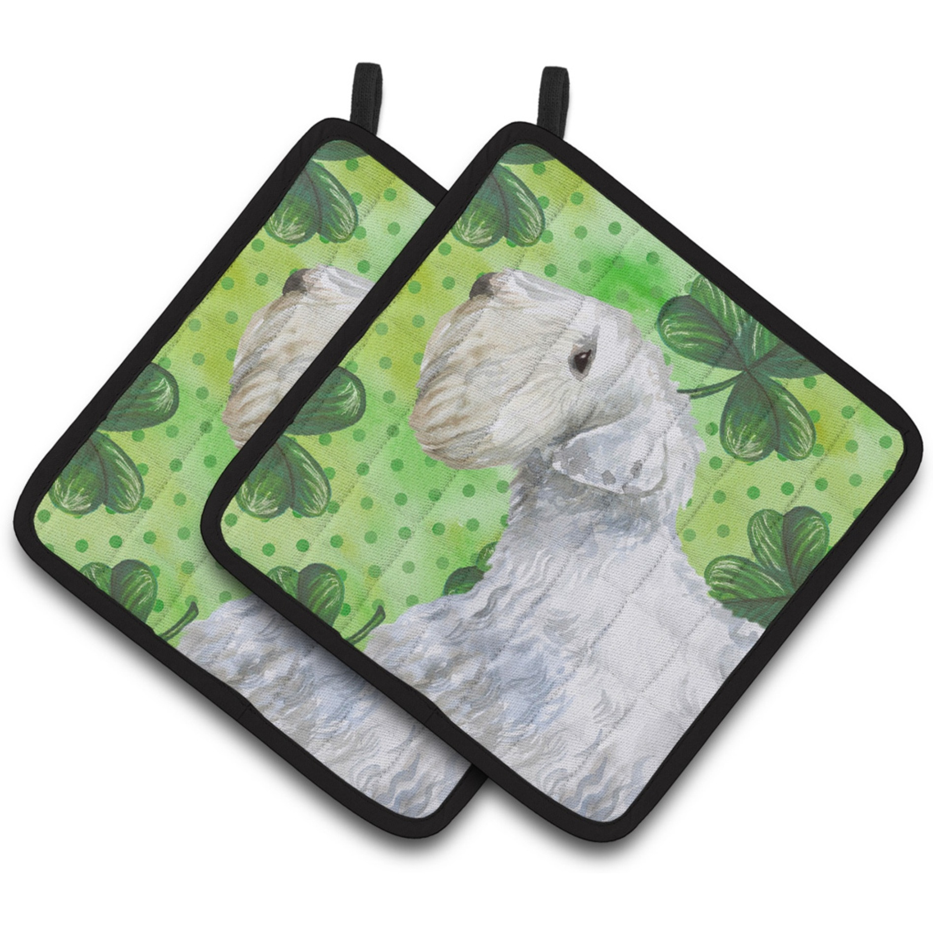 &quotCaroline's Treasures Sealyham Terrier Decorated pot holder, 7.5H x 7.5W, St Patrick's Day"