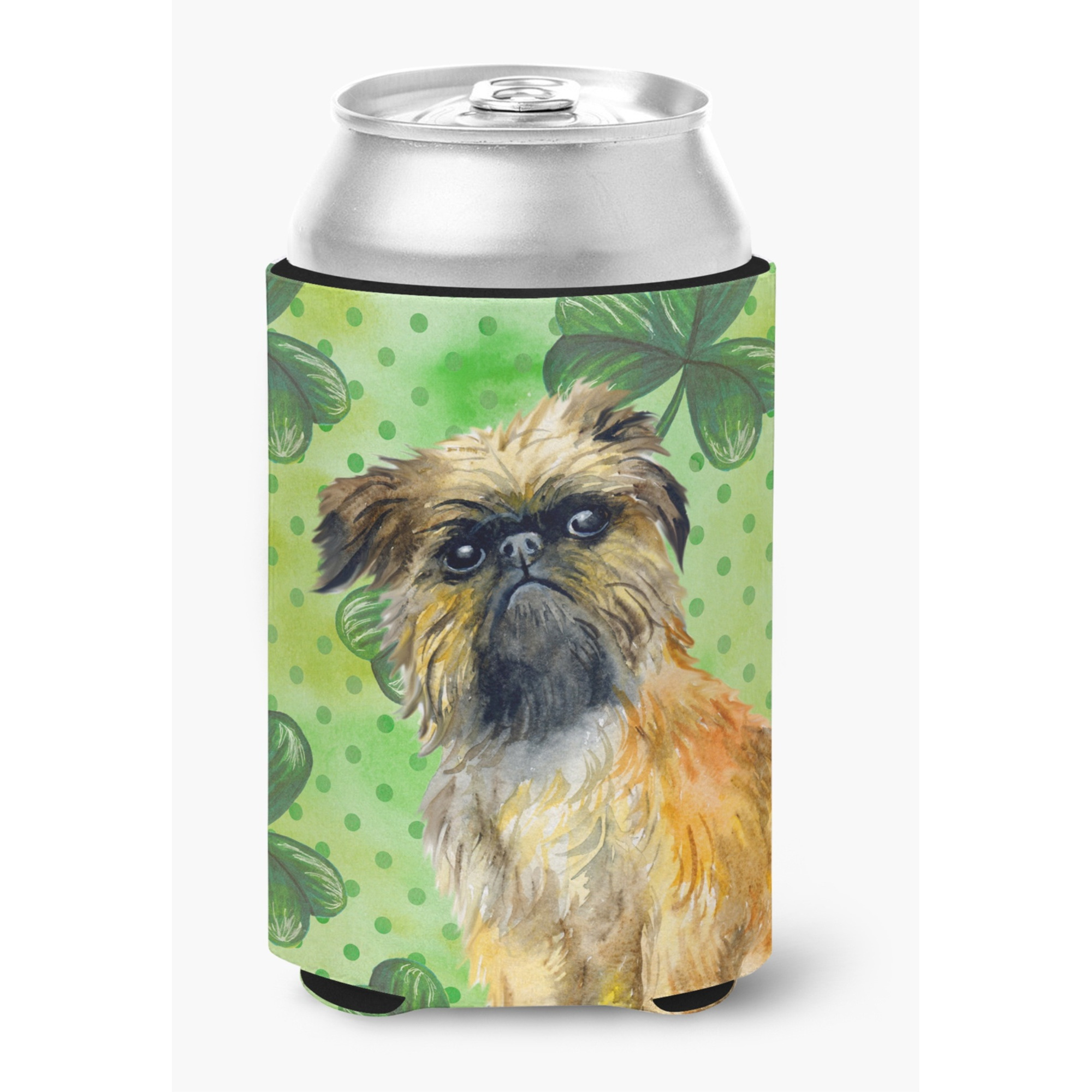 &quotCaroline's Treasures Brussels Griffon St Patrick's Decorative Can Hugger, Multicolor"
