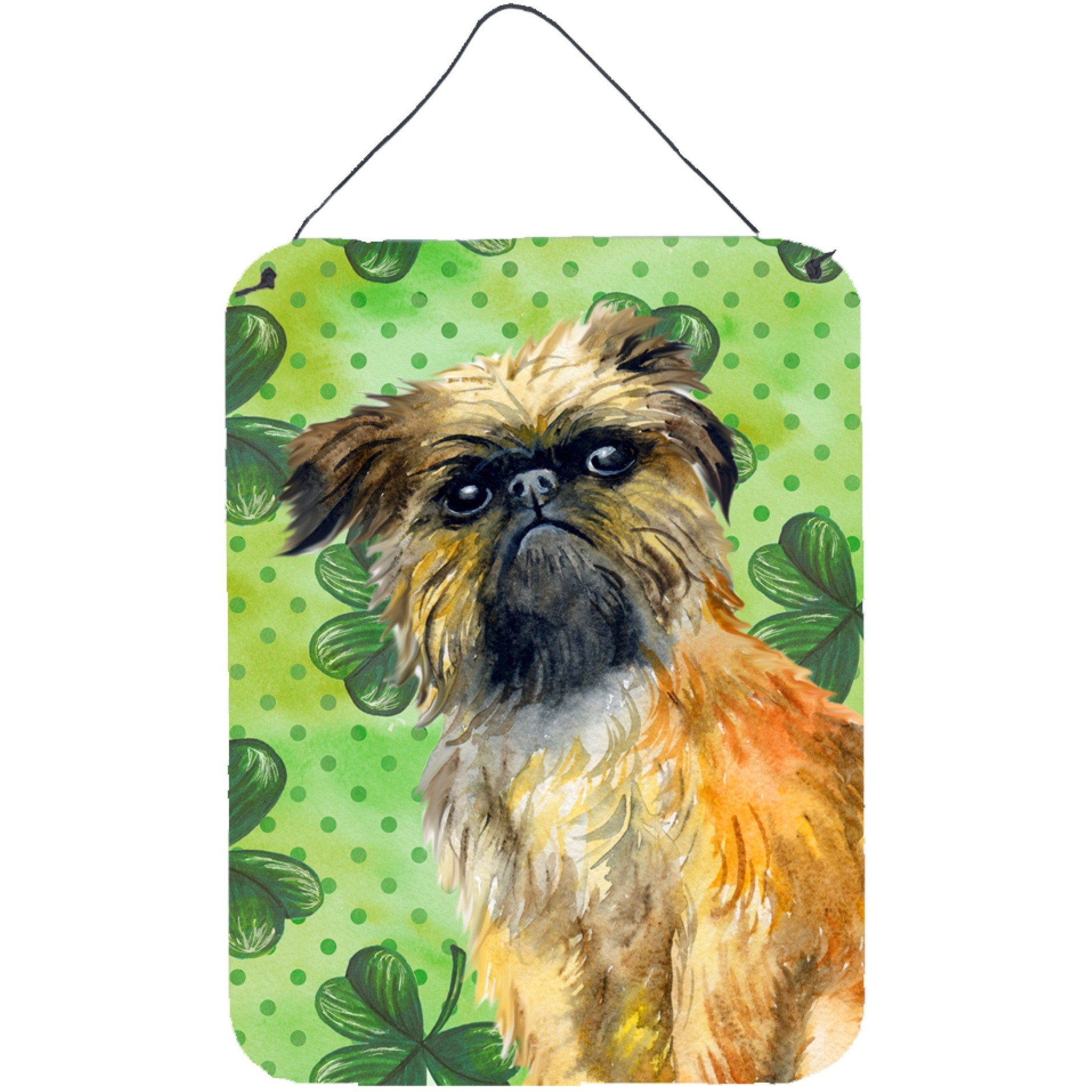 &quotCaroline's Treasures Brussels Griffon St Patrick's Metal Print, 16"" x 12"", Multicolor"