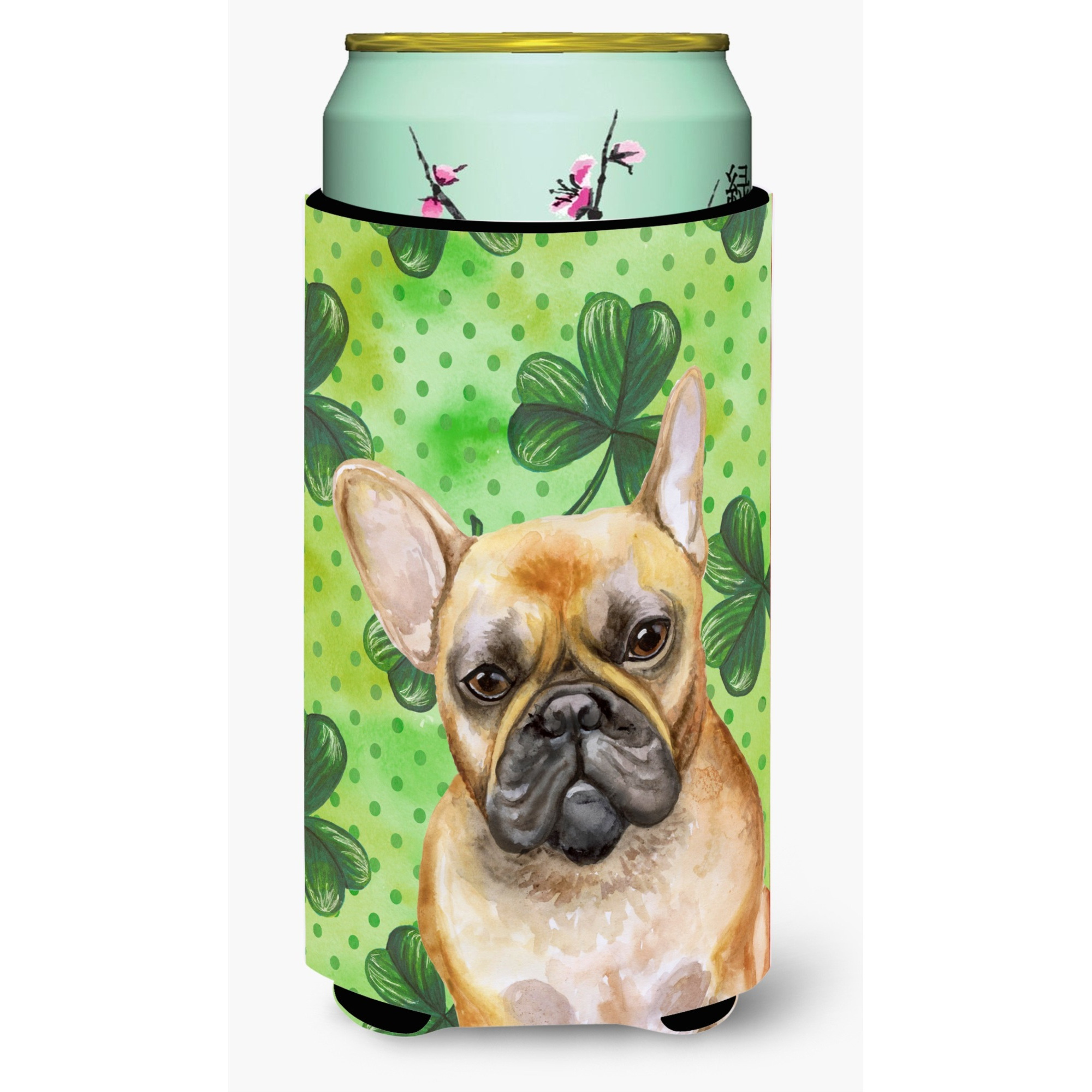 &quotCaroline's Treasures French Bulldog St Patrick's Decorative Can Hugger, Tall Boy, Multicolor"
