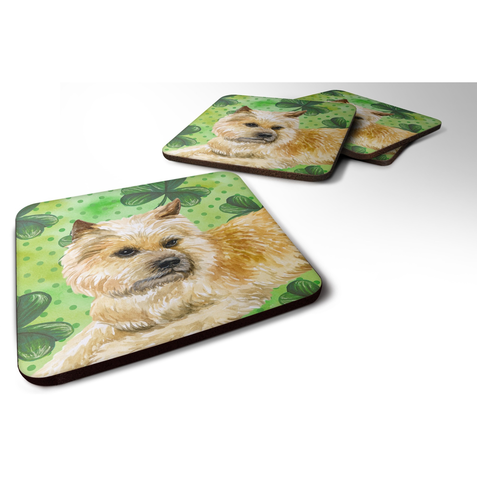 &quotCaroline's Treasures Cairn Terrier St Patrick's Decorative coasters, Multicolor"