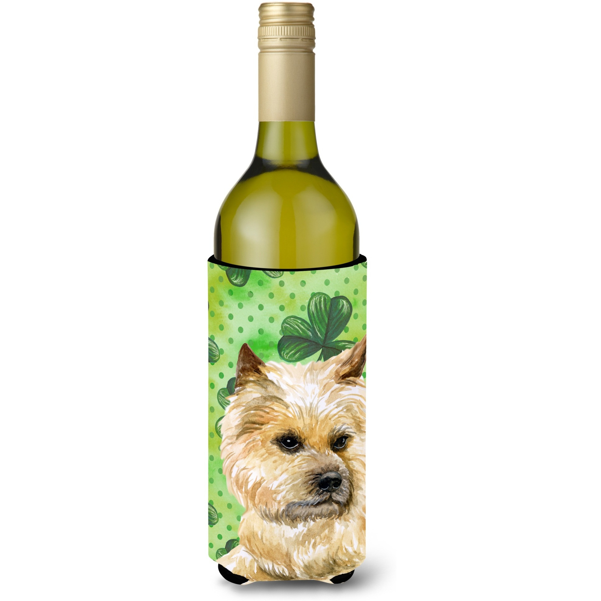 &quotCaroline's Treasures Cairn Terrier St Patrick's Decorative Bottle Hugger, 750ml, Multicolor"