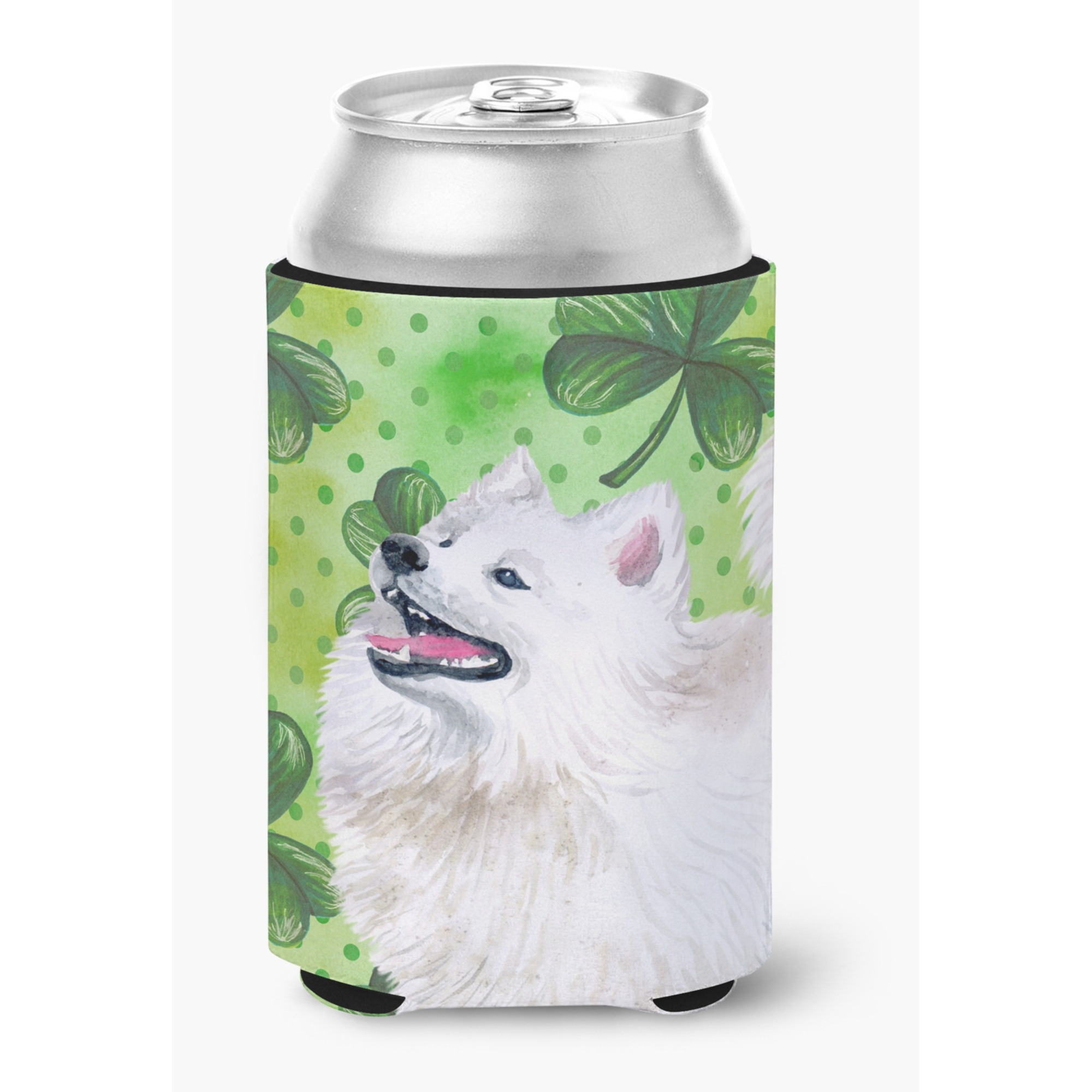 &quotCaroline's Treasures Samoyed St Patrick's Decorative Can Hugger, Multicolor"