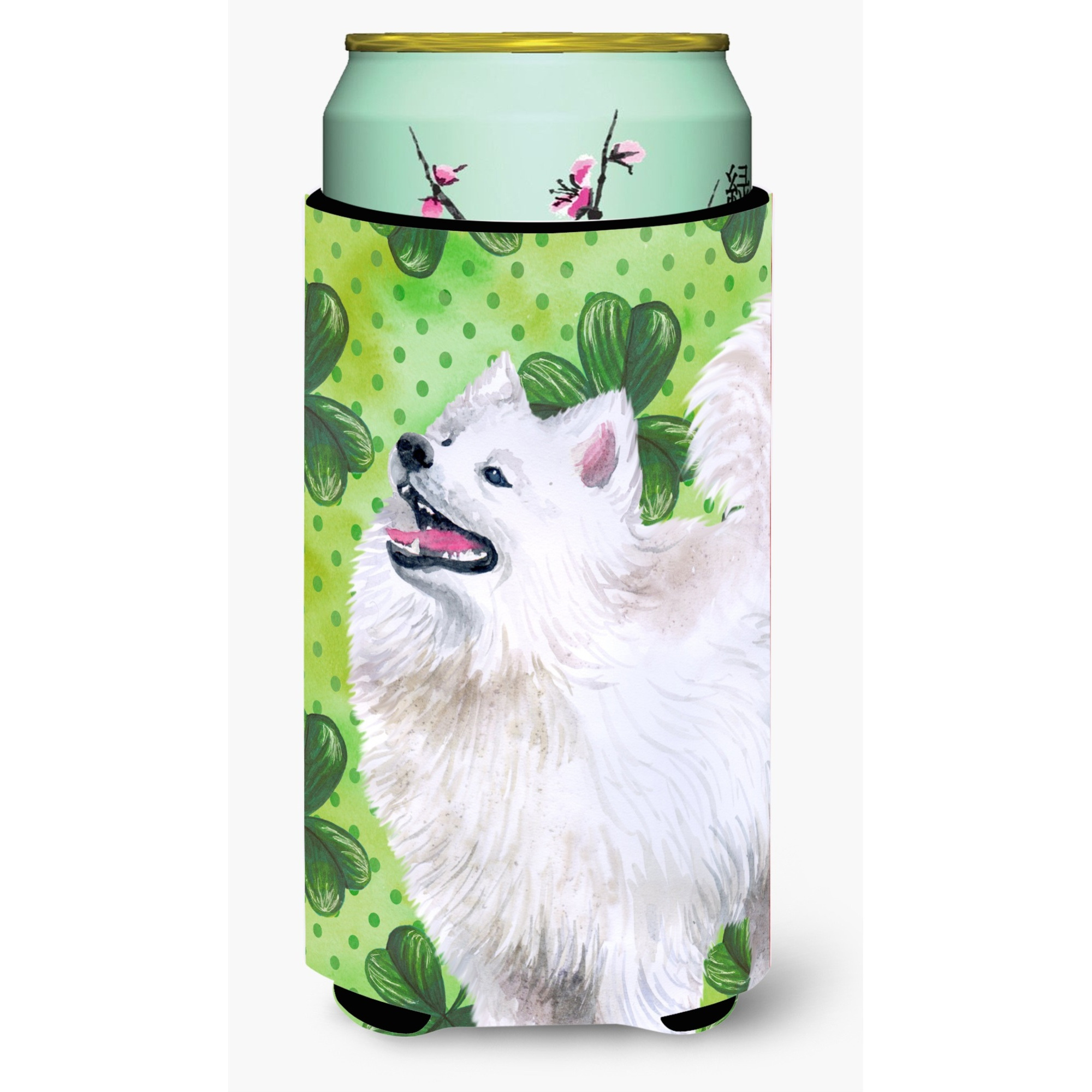 &quotCaroline's Treasures Samoyed St Patrick's Decorative Can Hugger, Tall Boy, Multicolor"