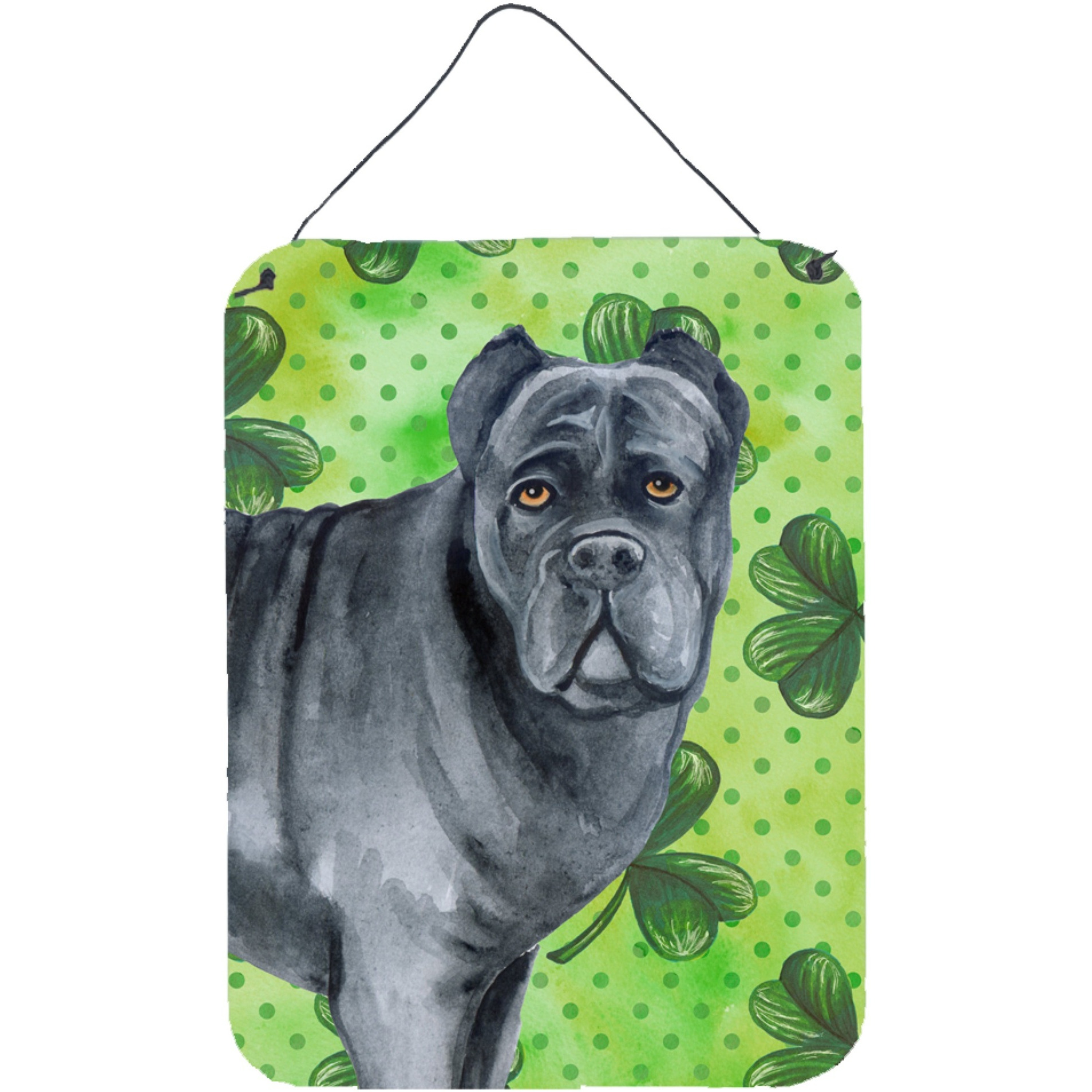&quotCaroline's Treasures Cane Corso St Patrick's Metal Print, 16"" x 12"", Multicolor"