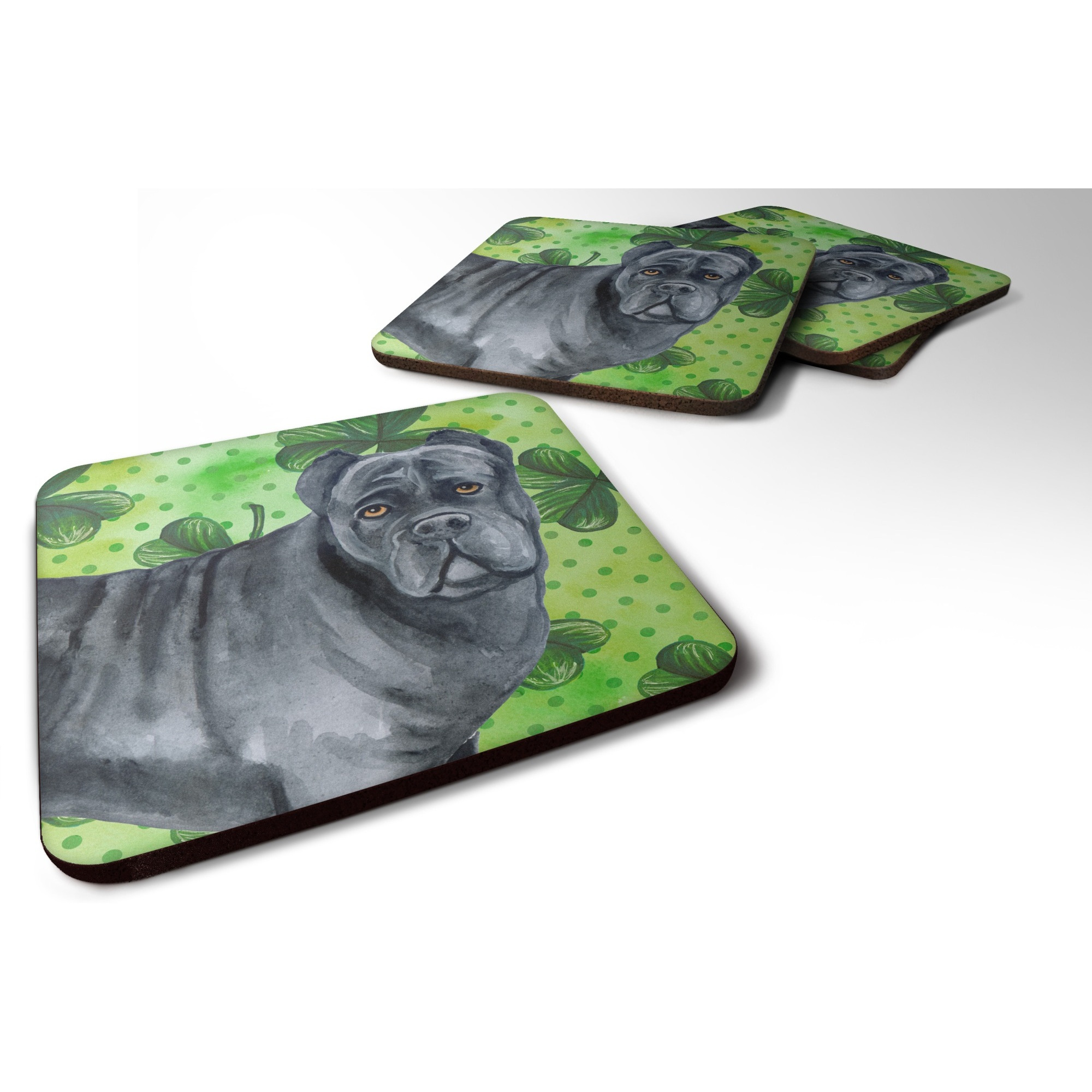 &quotCaroline's Treasures Cane Corso St Patrick's Decorative coasters, Multicolor"