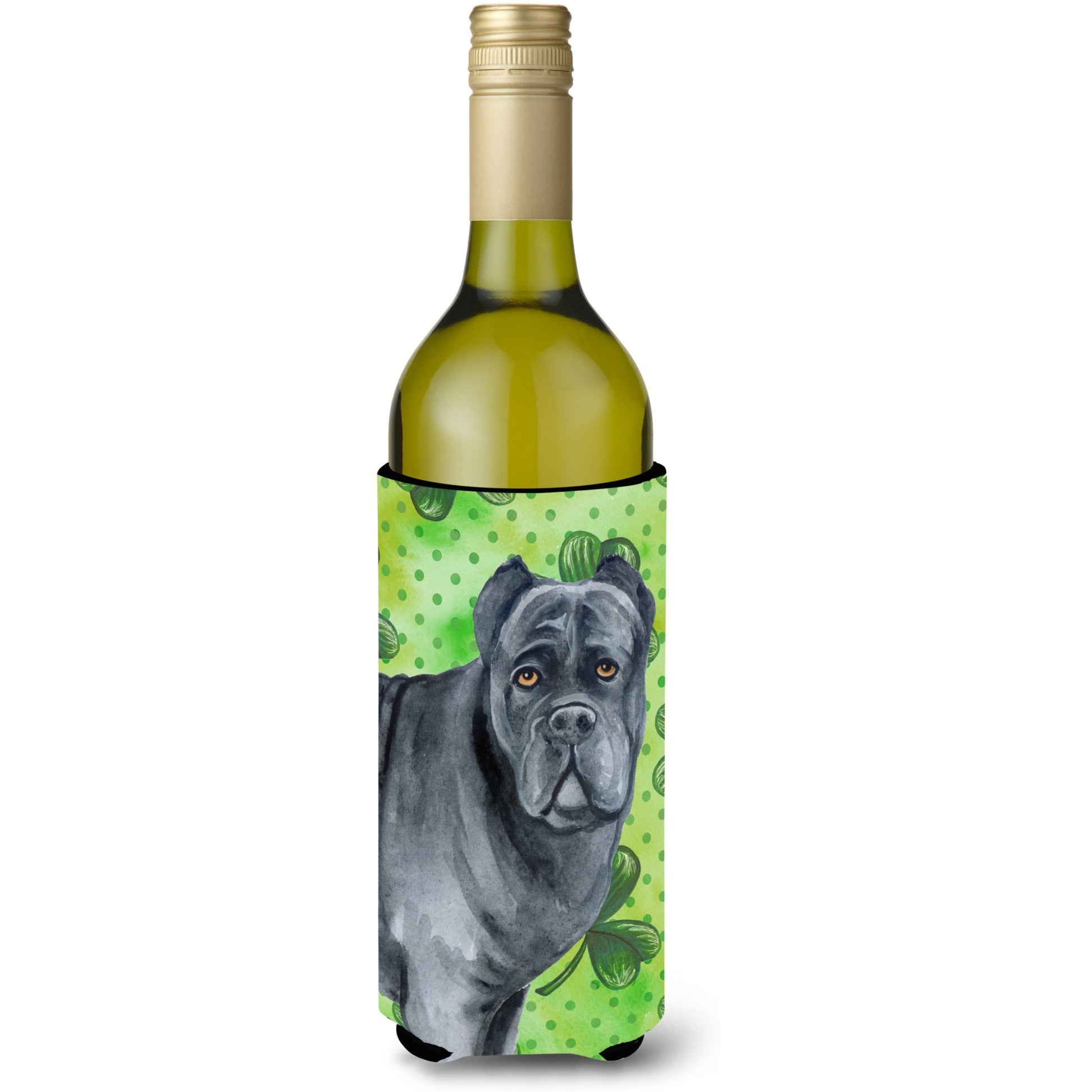 &quotCaroline's Treasures Cane Corso St Patrick's Decorative Bottle Hugger, 750ml, Multicolor"