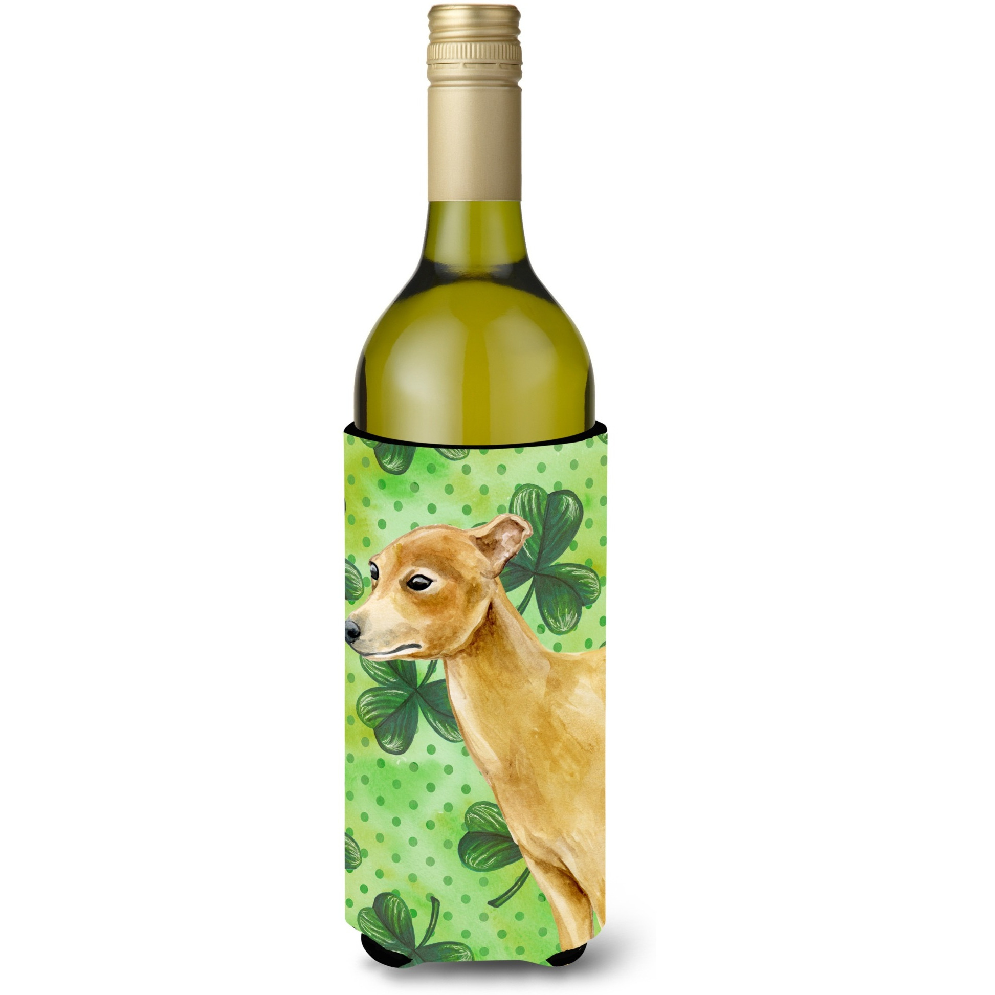 &quotCaroline's Treasures Italian Greyhound St Patrick's Decorative Bottle Hugger, 750ml, Multicolor"