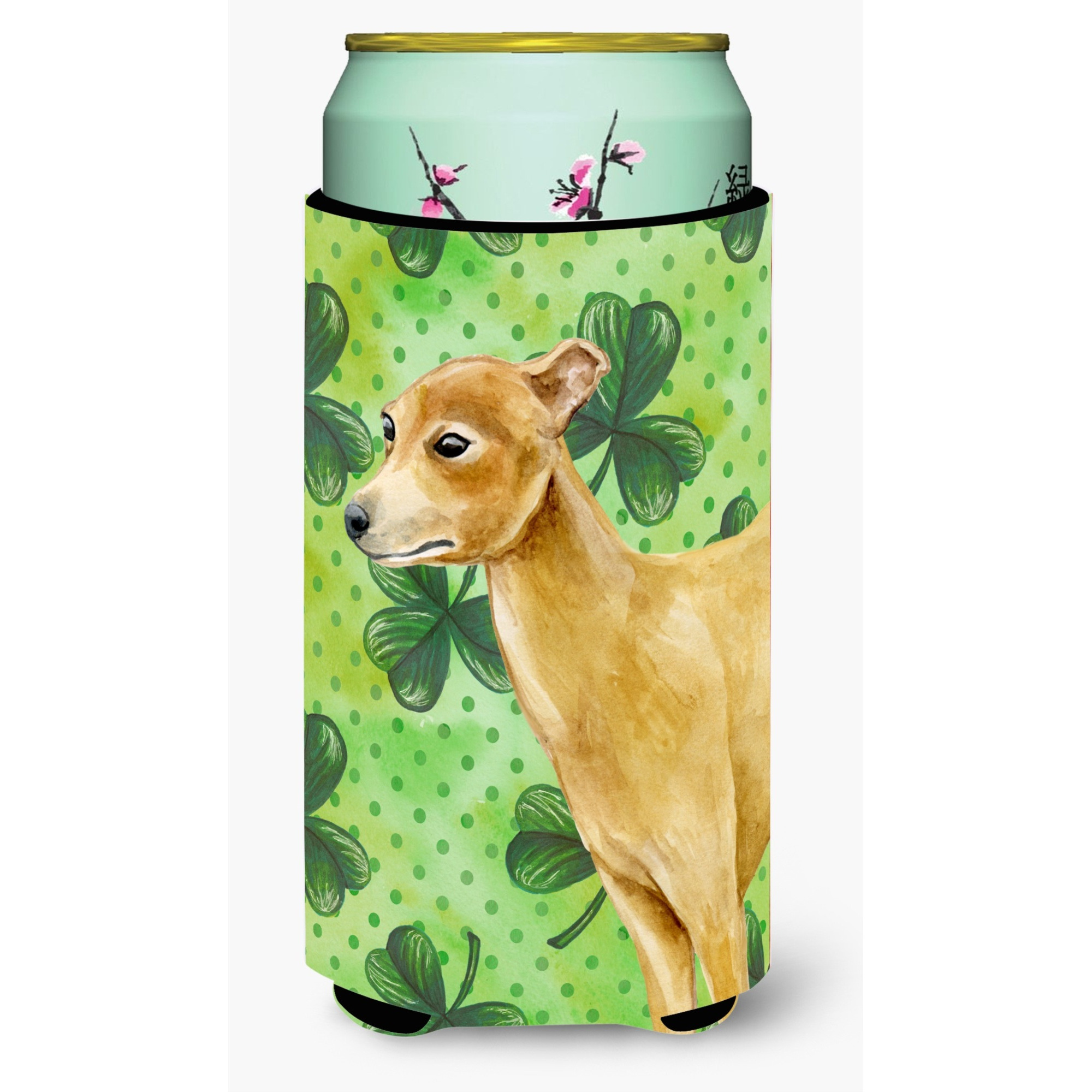 &quotCaroline's Treasures Italian Greyhound St Patrick's Decorative Can Hugger, Tall Boy, Multicolor"