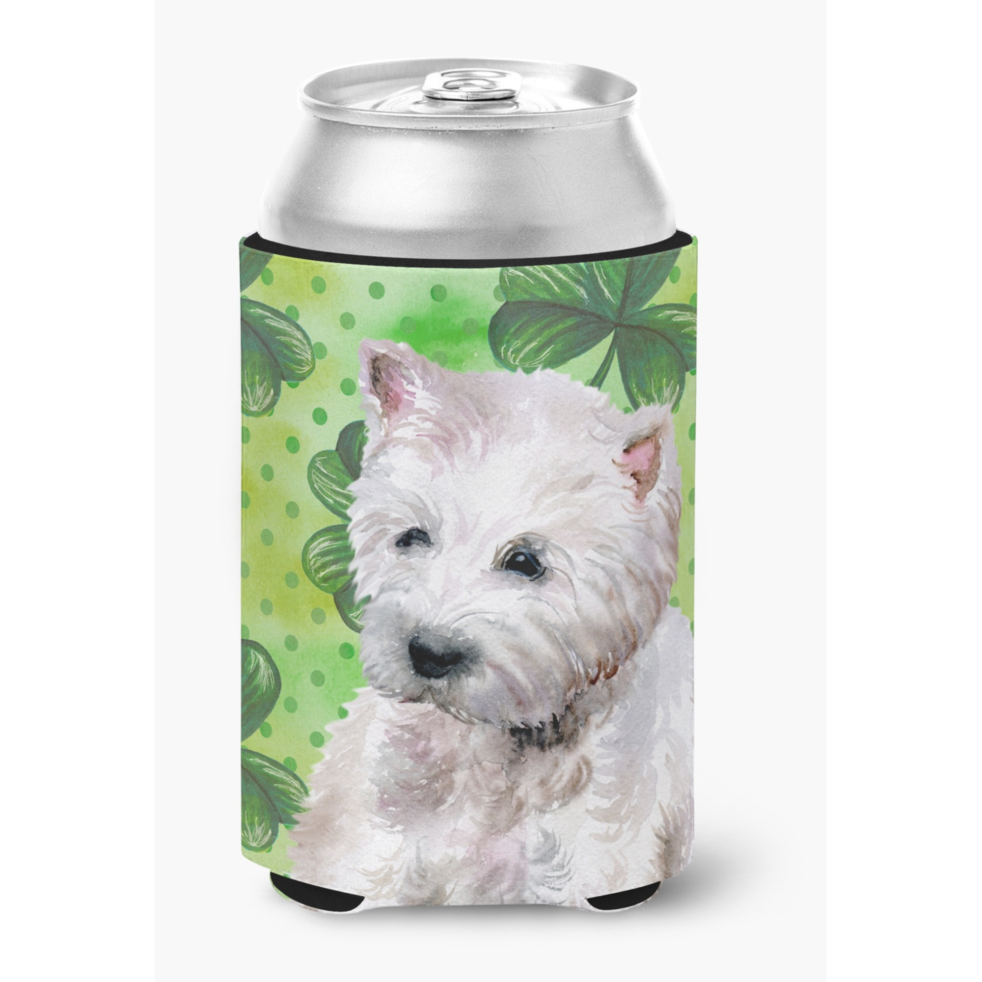 &quotCaroline's Treasures Westie St Patrick's Decorative Can Hugger, Multicolor"