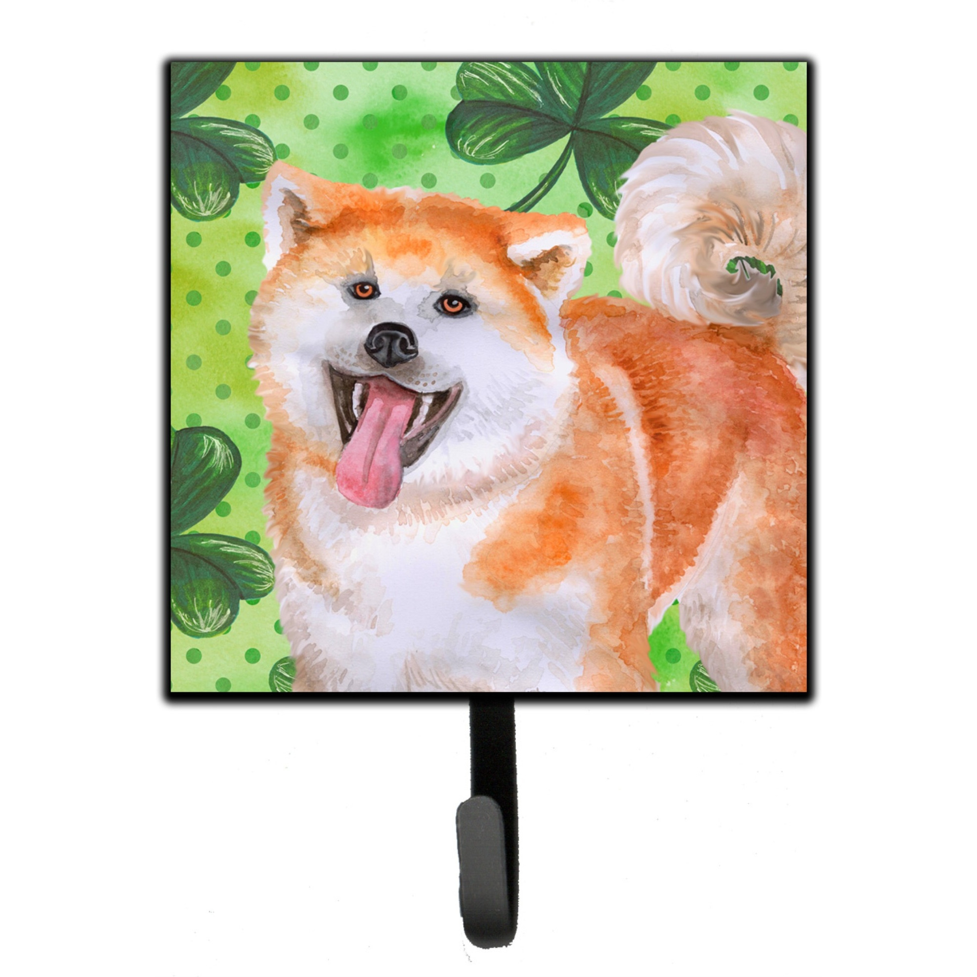 &quotCaroline's Treasures Akita St Patrick's Wall Hook, Small, Multicolor"