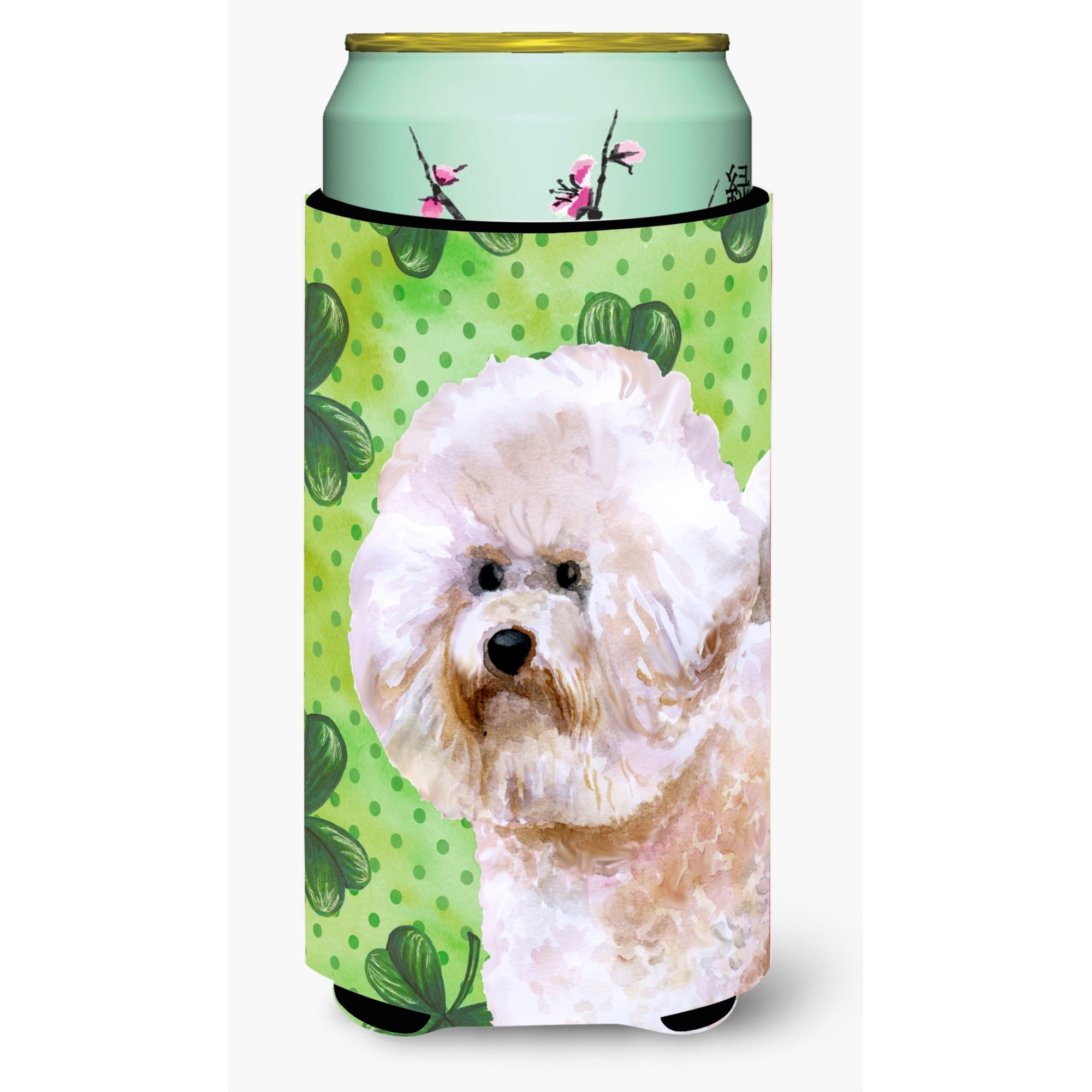 &quotCaroline's Treasures Bichon Frise 2 St Patrick's Decorative Can Hugger, Tall Boy, Multicolor"