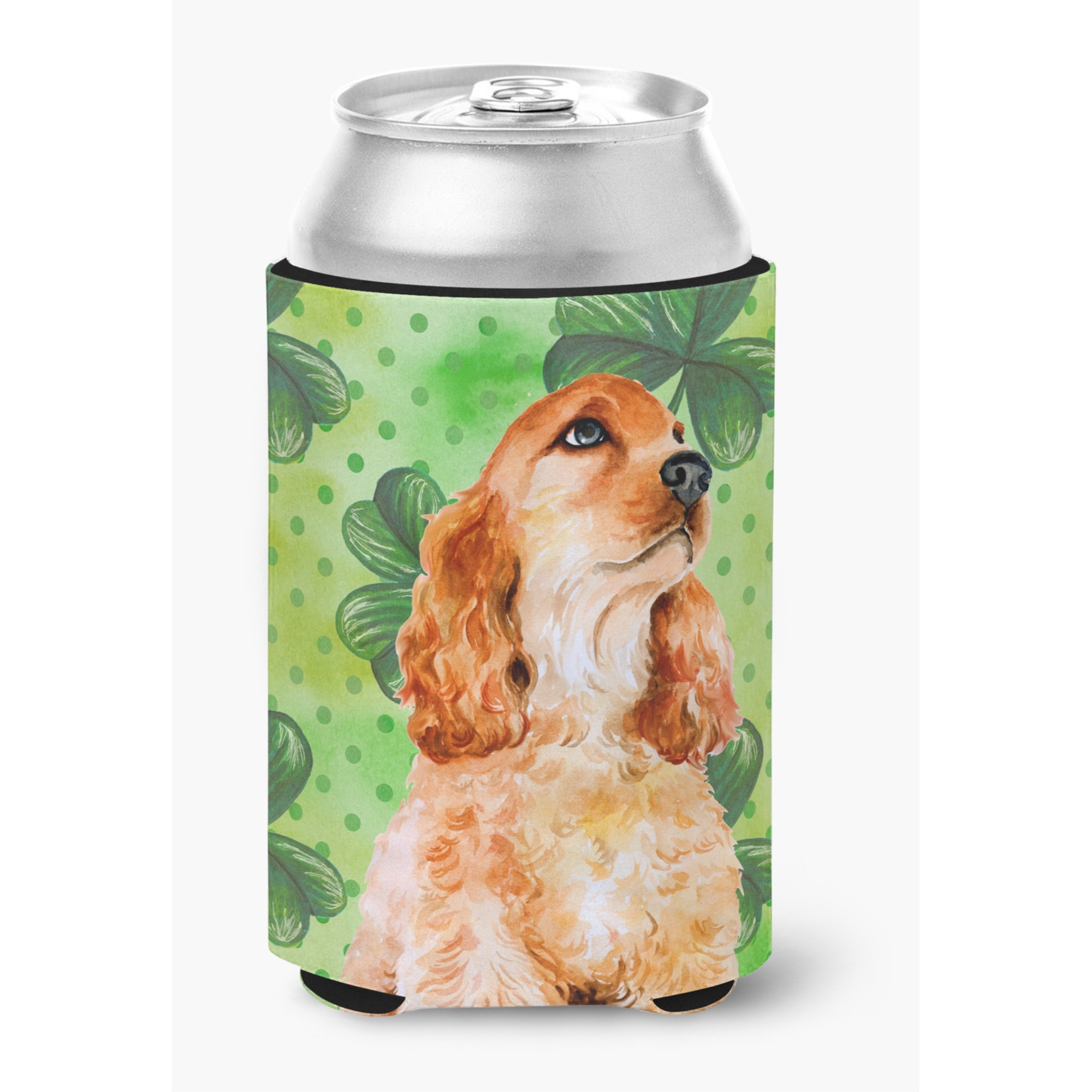 &quotCaroline's Treasures Cocker Spaniel St Patrick's Decorative Can Hugger, Multicolor"