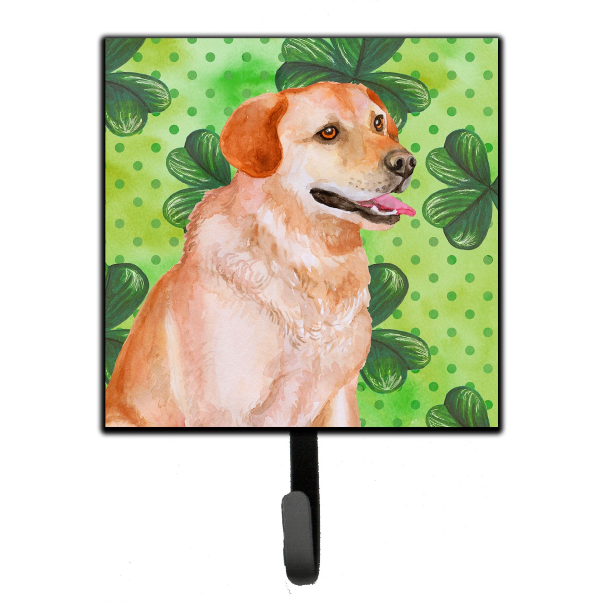 &quotCaroline's Treasures Labrador Retriever St Patrick's Wall Hook, Small, Multicolor"
