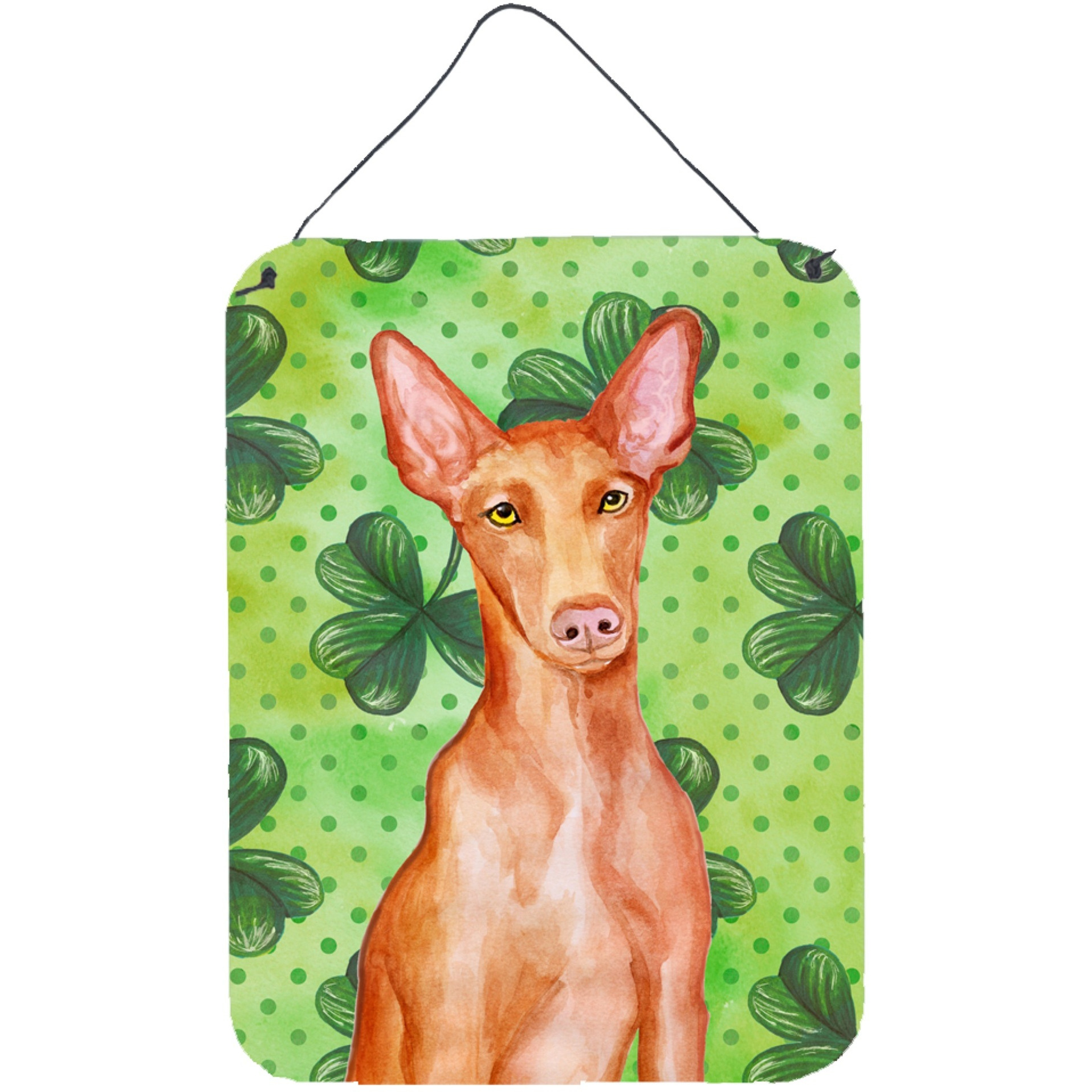 &quotCaroline's Treasures Pharaoh Hound St Patrick's Metal Print, 16"" x 12"", Multicolor"